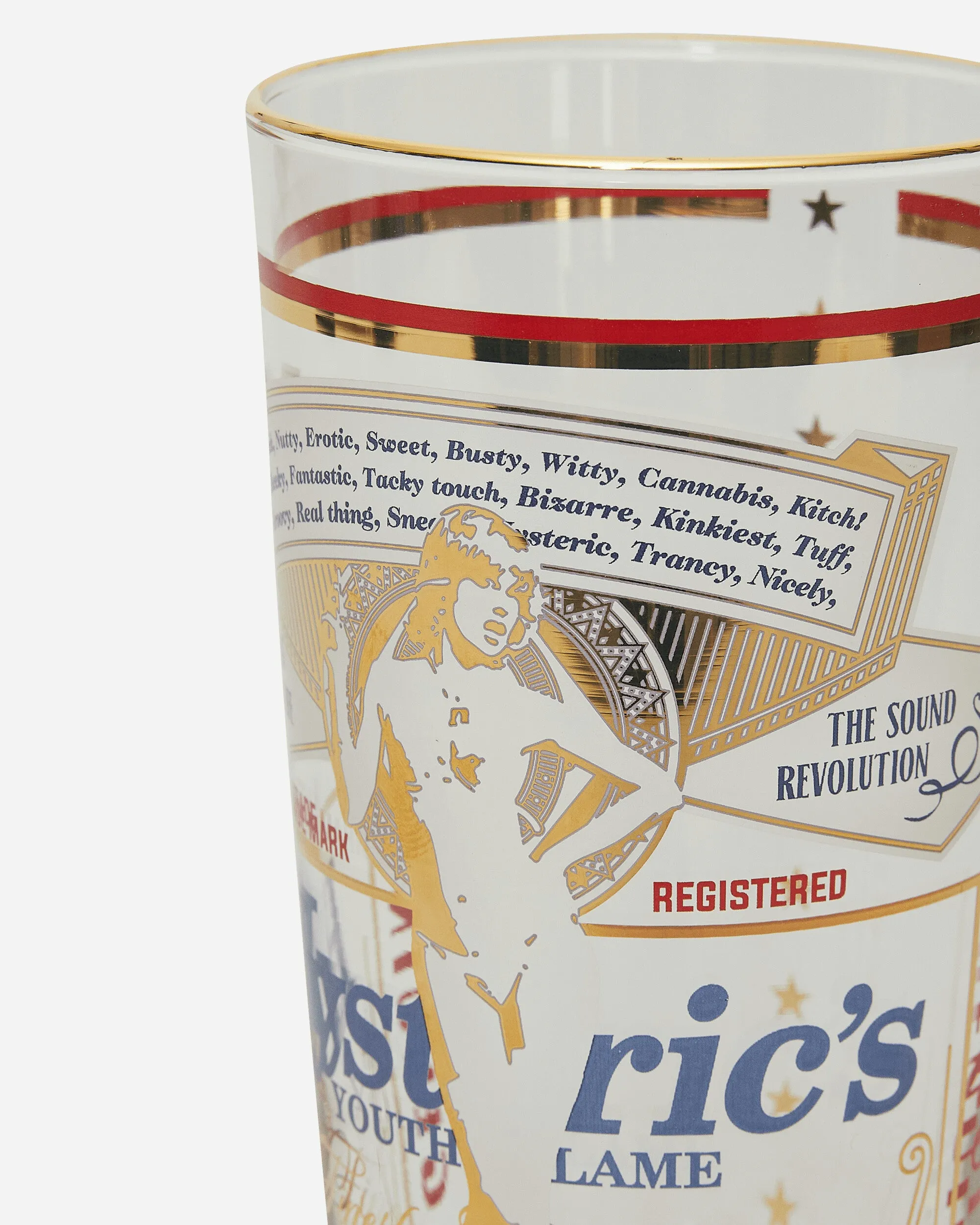 HG Label Beer Glass White