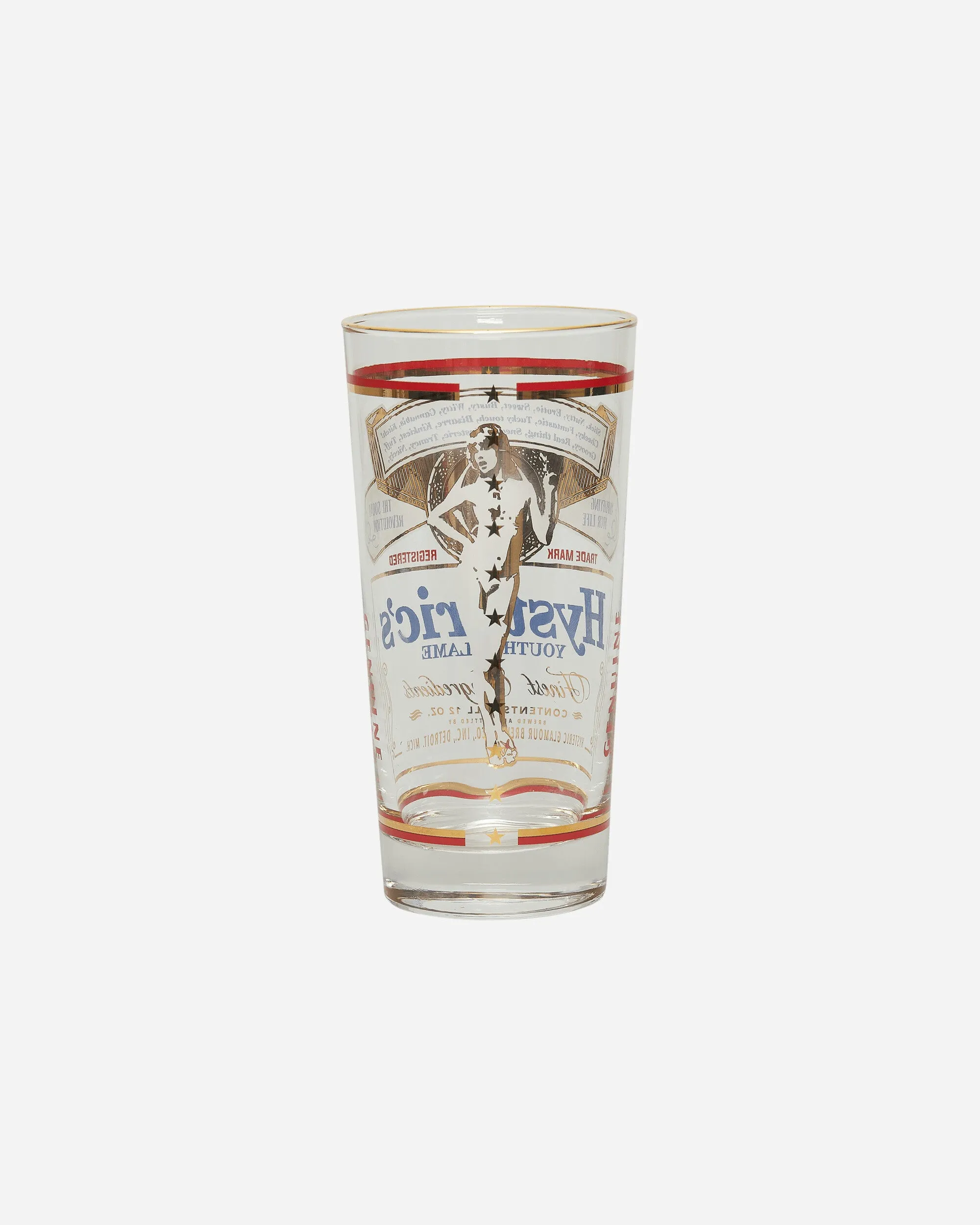 HG Label Beer Glass White