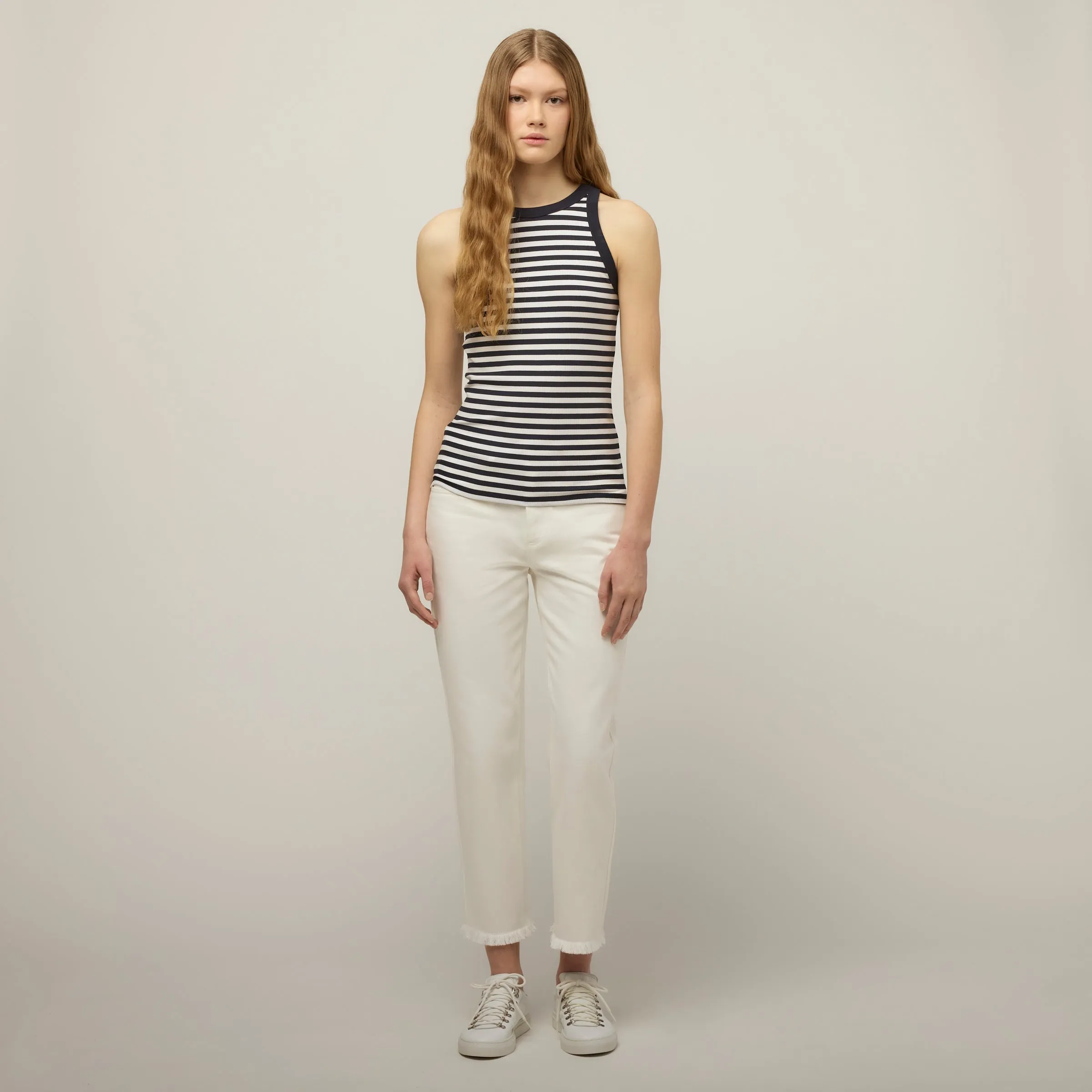 High Neck Rib Tank