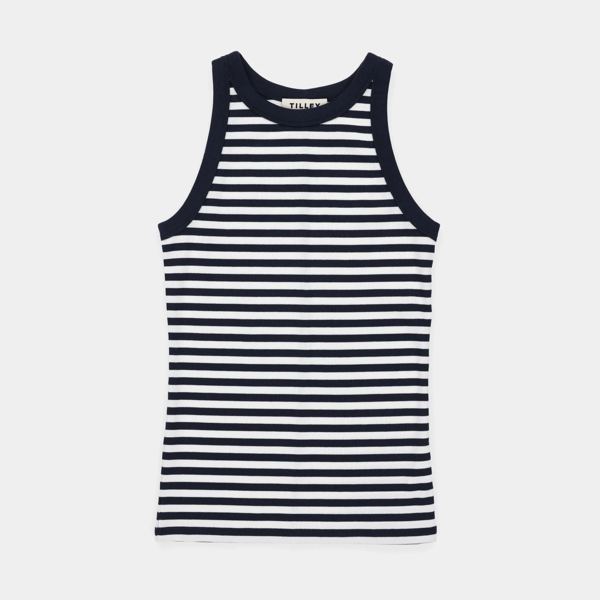 High Neck Rib Tank