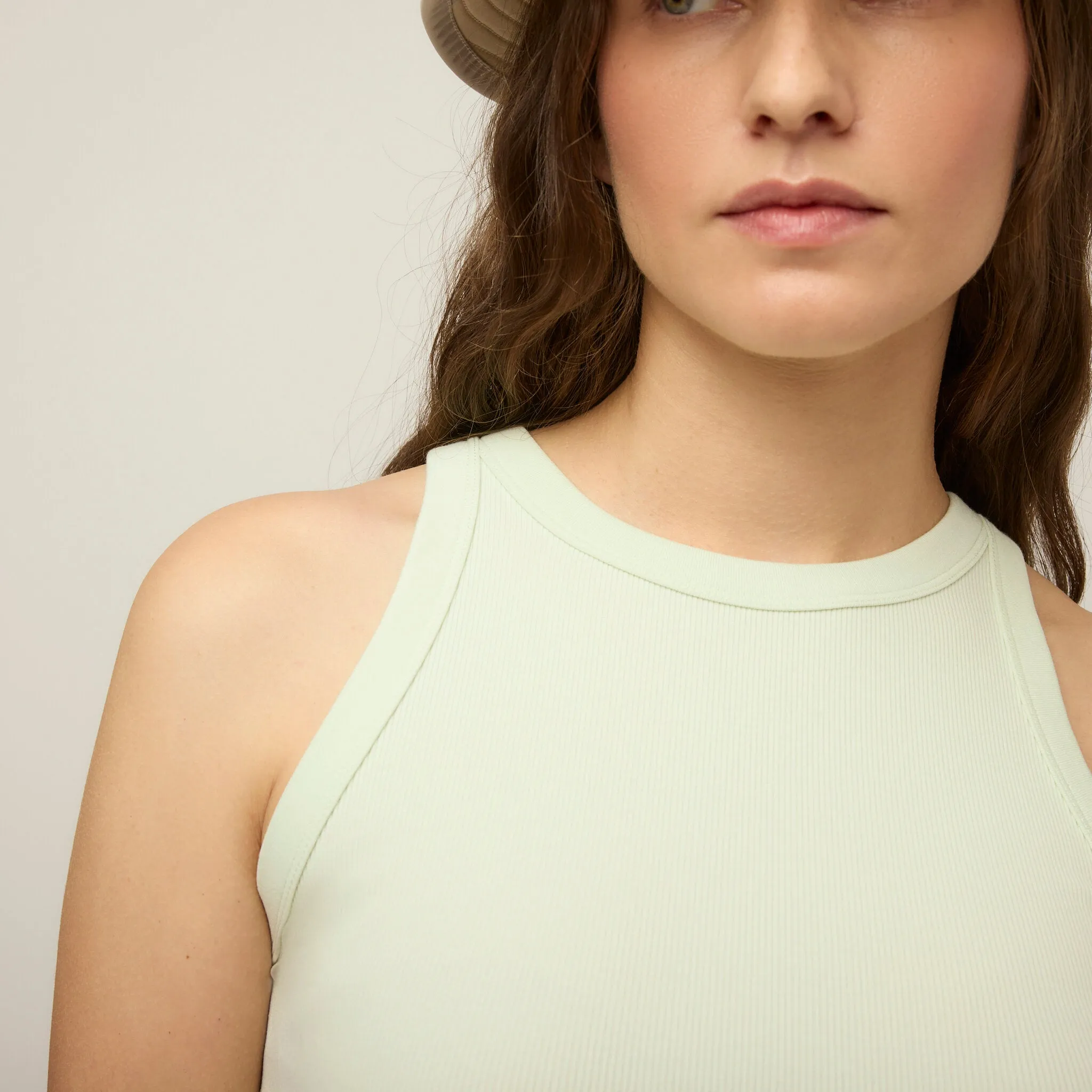 High Neck Rib Tank