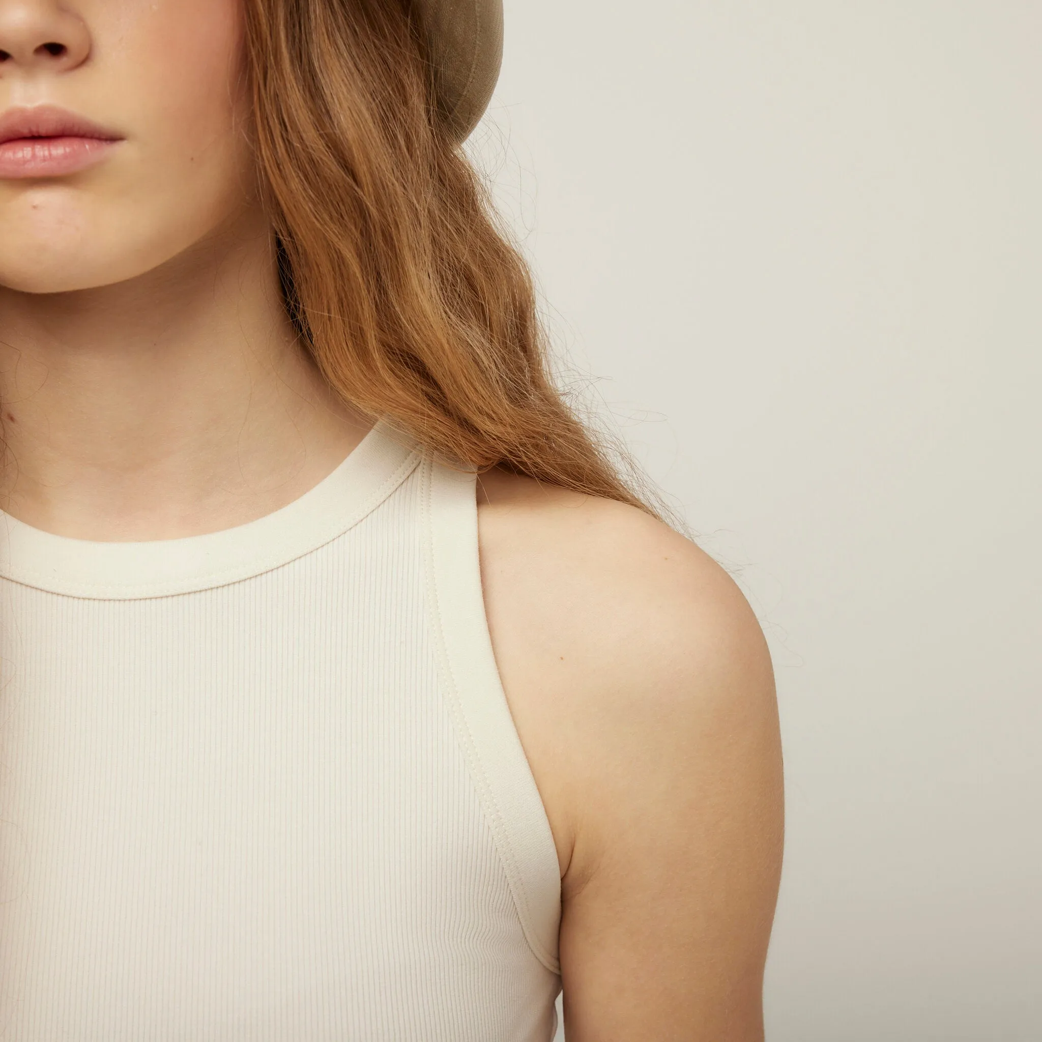 High Neck Rib Tank