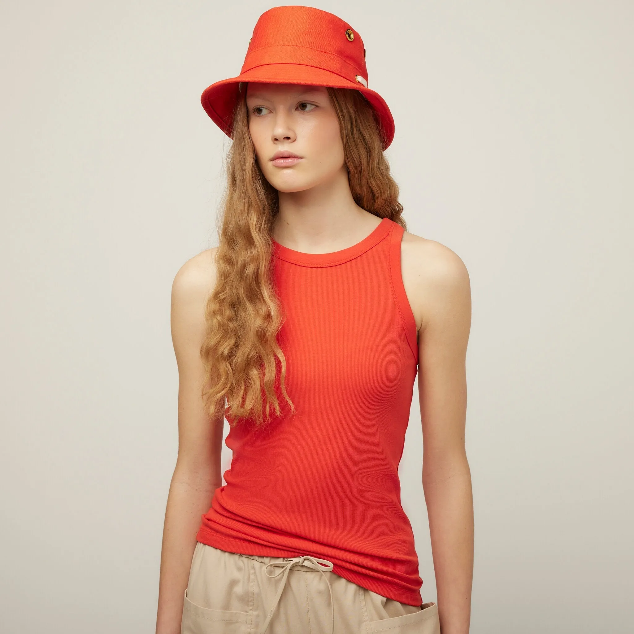 High Neck Rib Tank