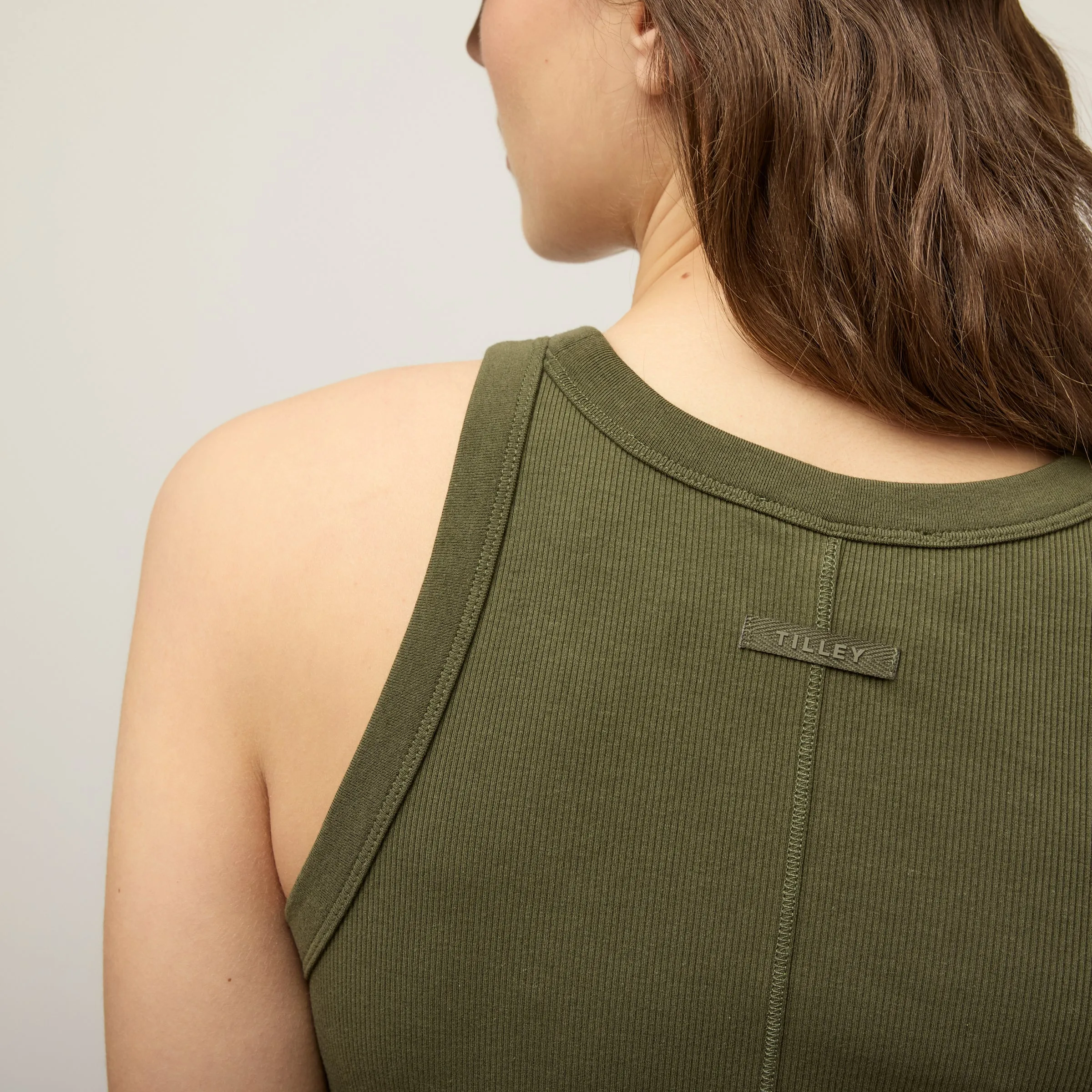 High Neck Rib Tank