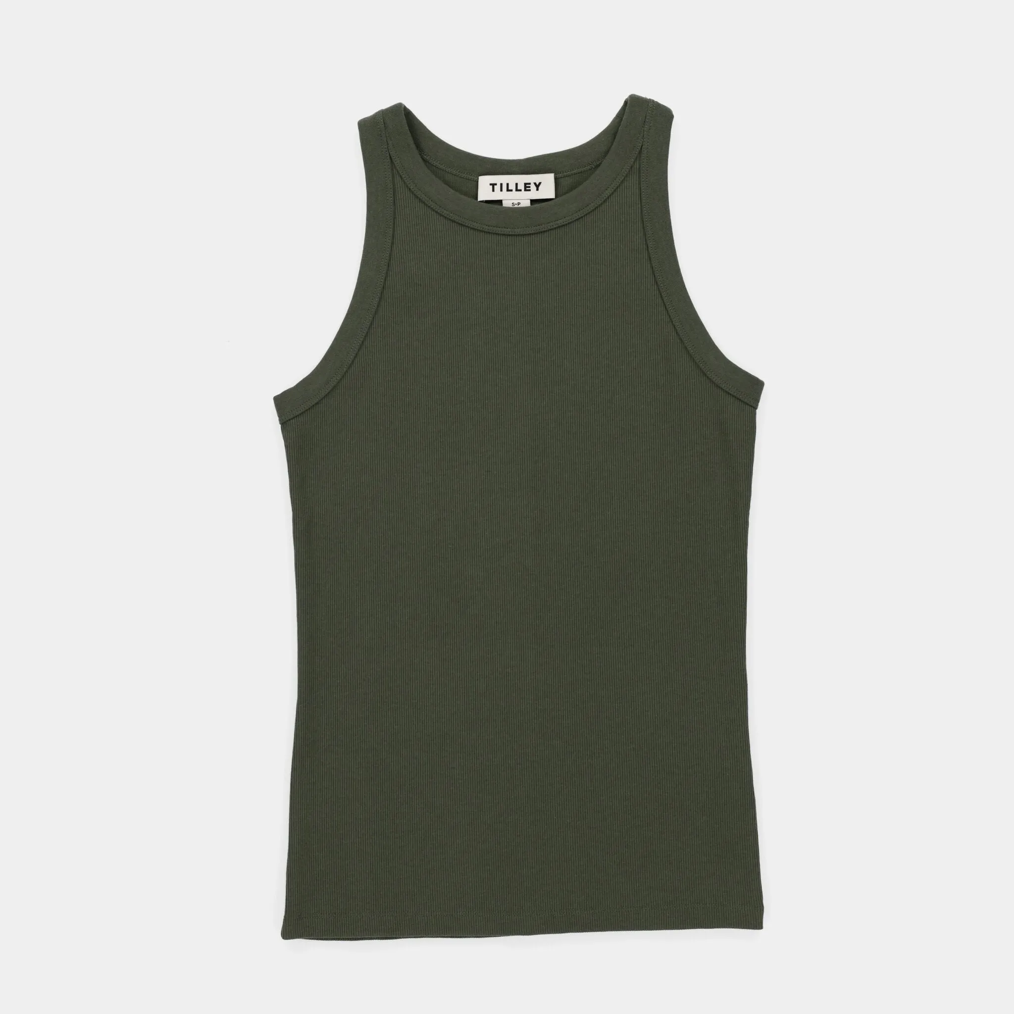 High Neck Rib Tank