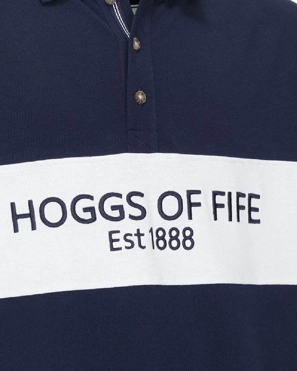 Hoggs of Fife Mens Stewart Block Pique Polo Shirt