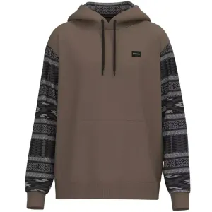 HOOey Summit (Brown/Black/Grey Aztec) - Men's Hoodie Sweatshirt