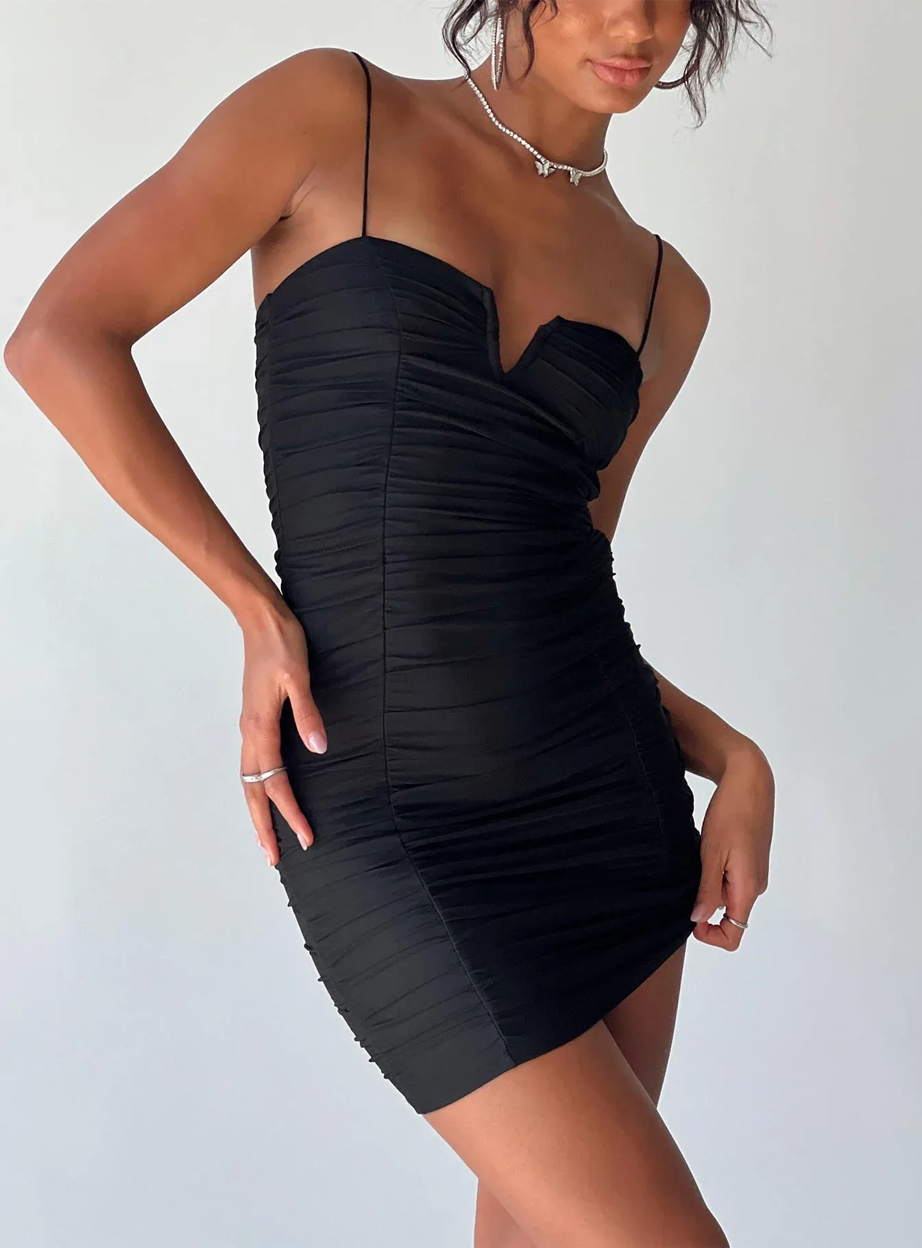 I Want You Mini Dress Black