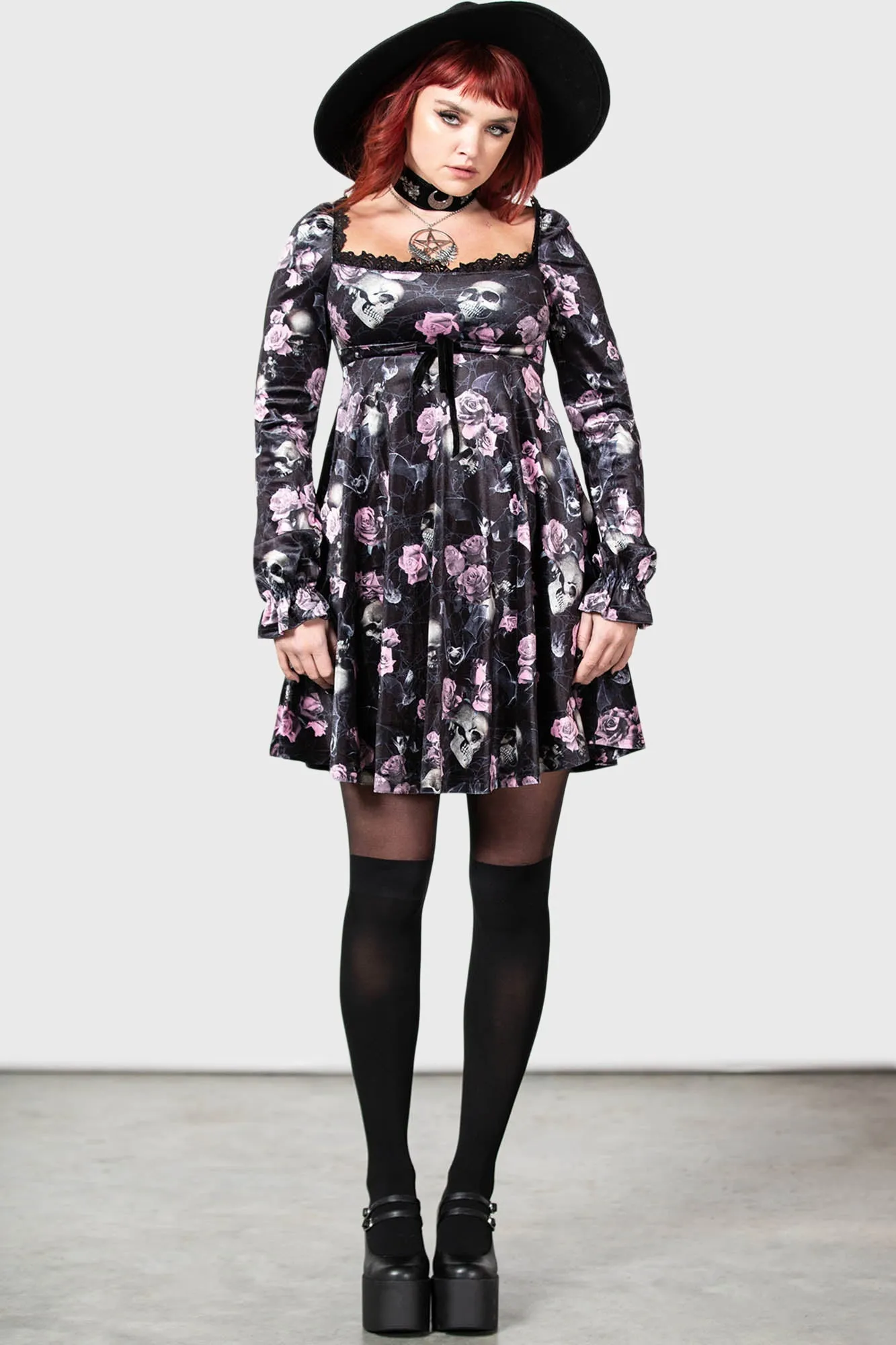 Imperia Long Sleeve Dress [BLACK/PINK]