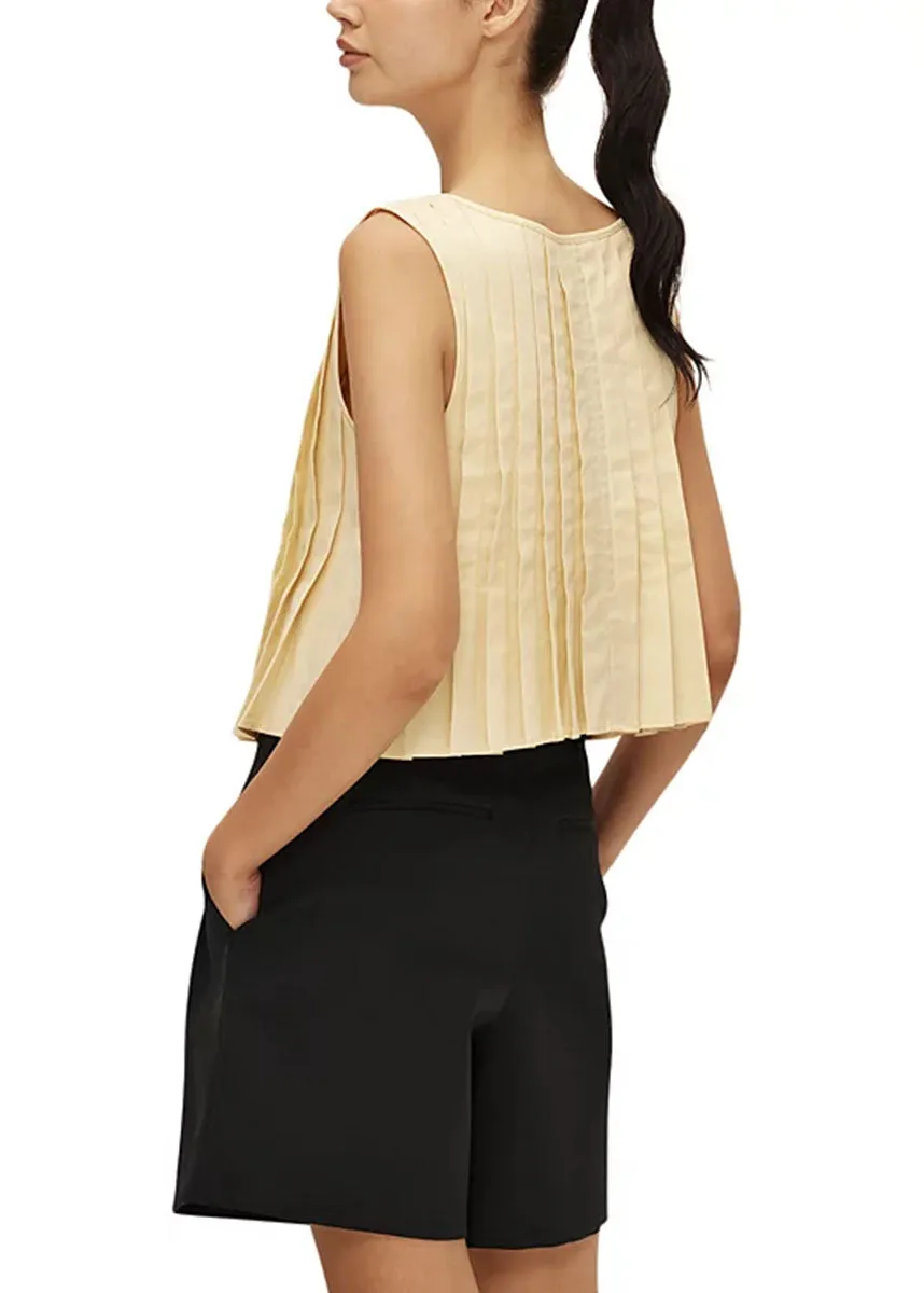 Kali Linen Top - Yellow