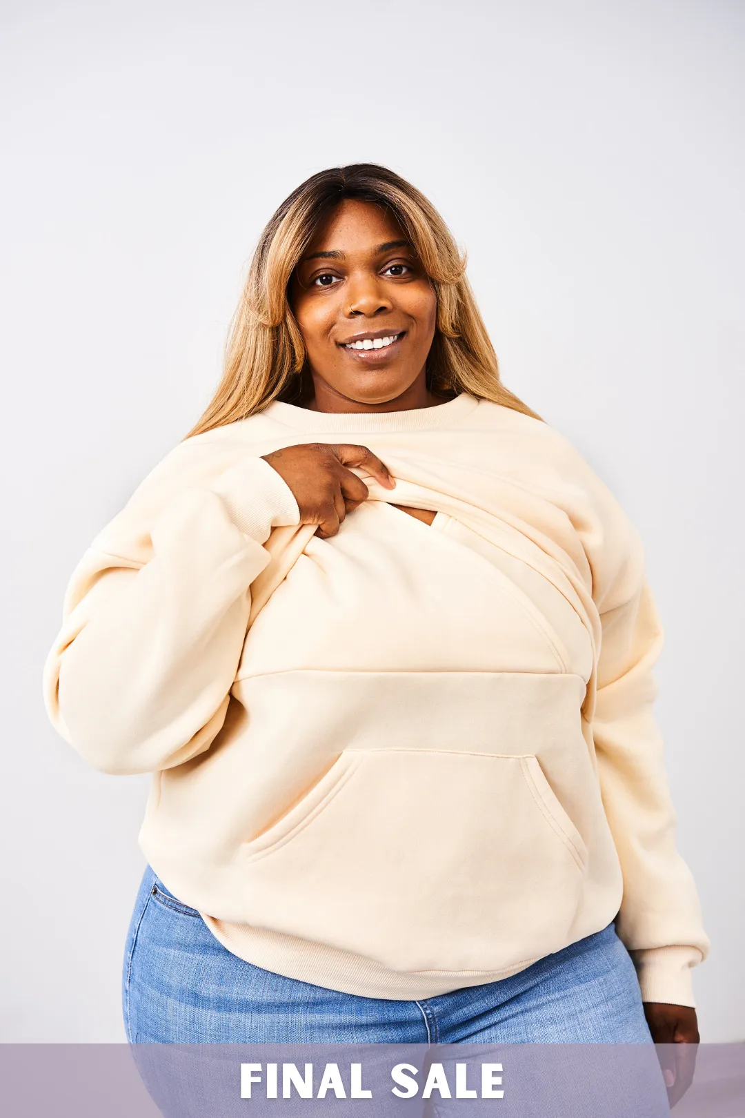 Latched Mama 635 Snuggle-Up Nursing Pullover - Final Sale