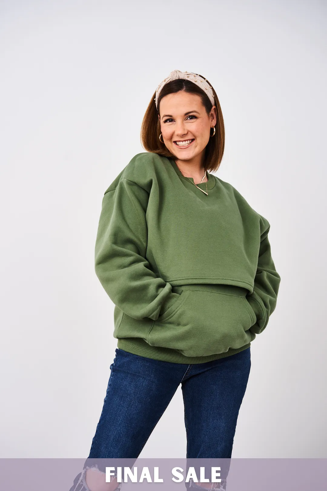 Latched Mama 635 Snuggle-Up Nursing Pullover - Final Sale