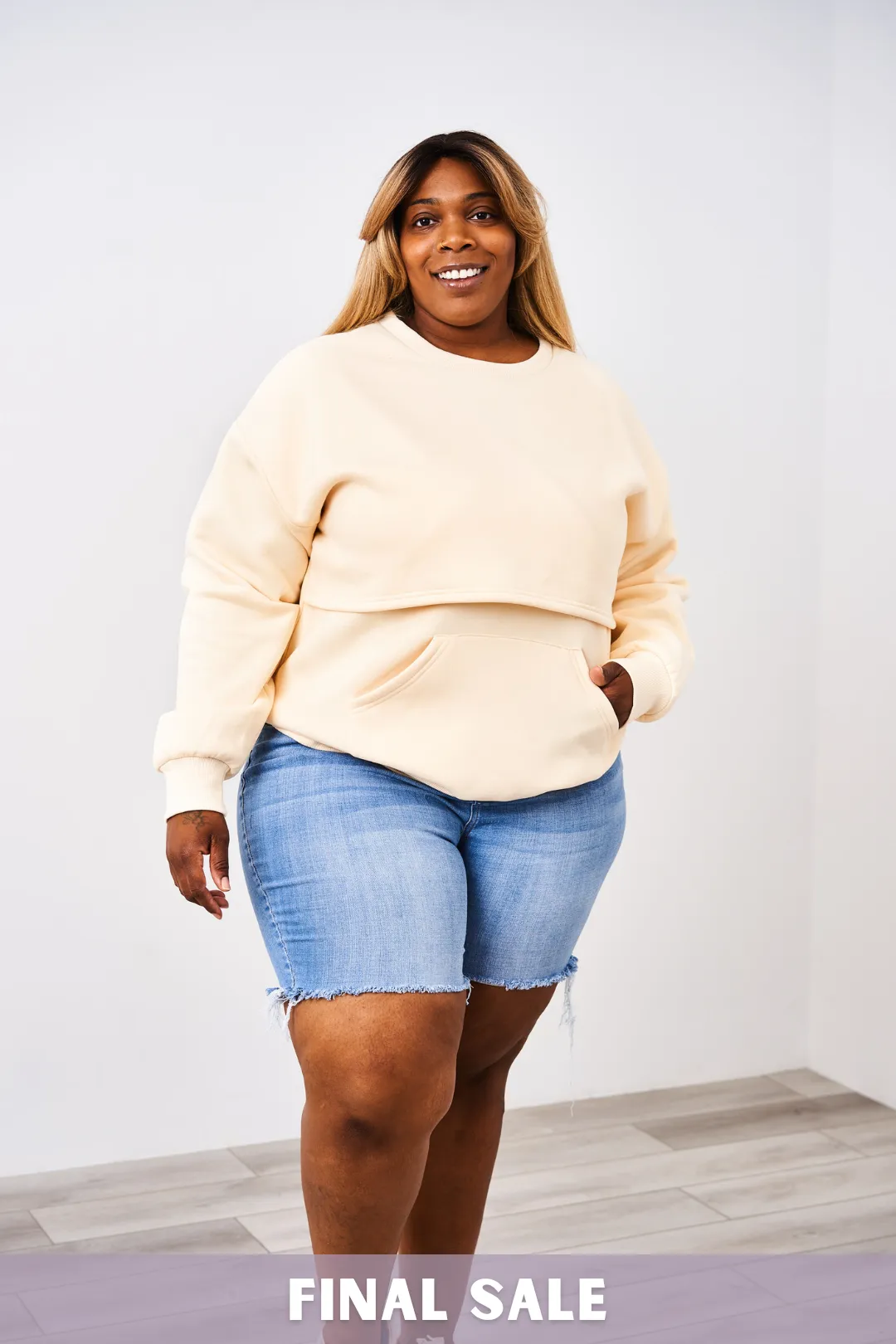 Latched Mama 635 Snuggle-Up Nursing Pullover - Final Sale