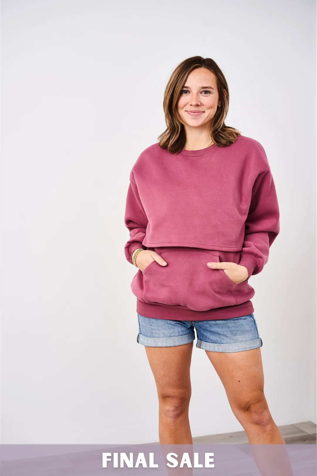 Latched Mama 635 Snuggle-Up Nursing Pullover - Final Sale