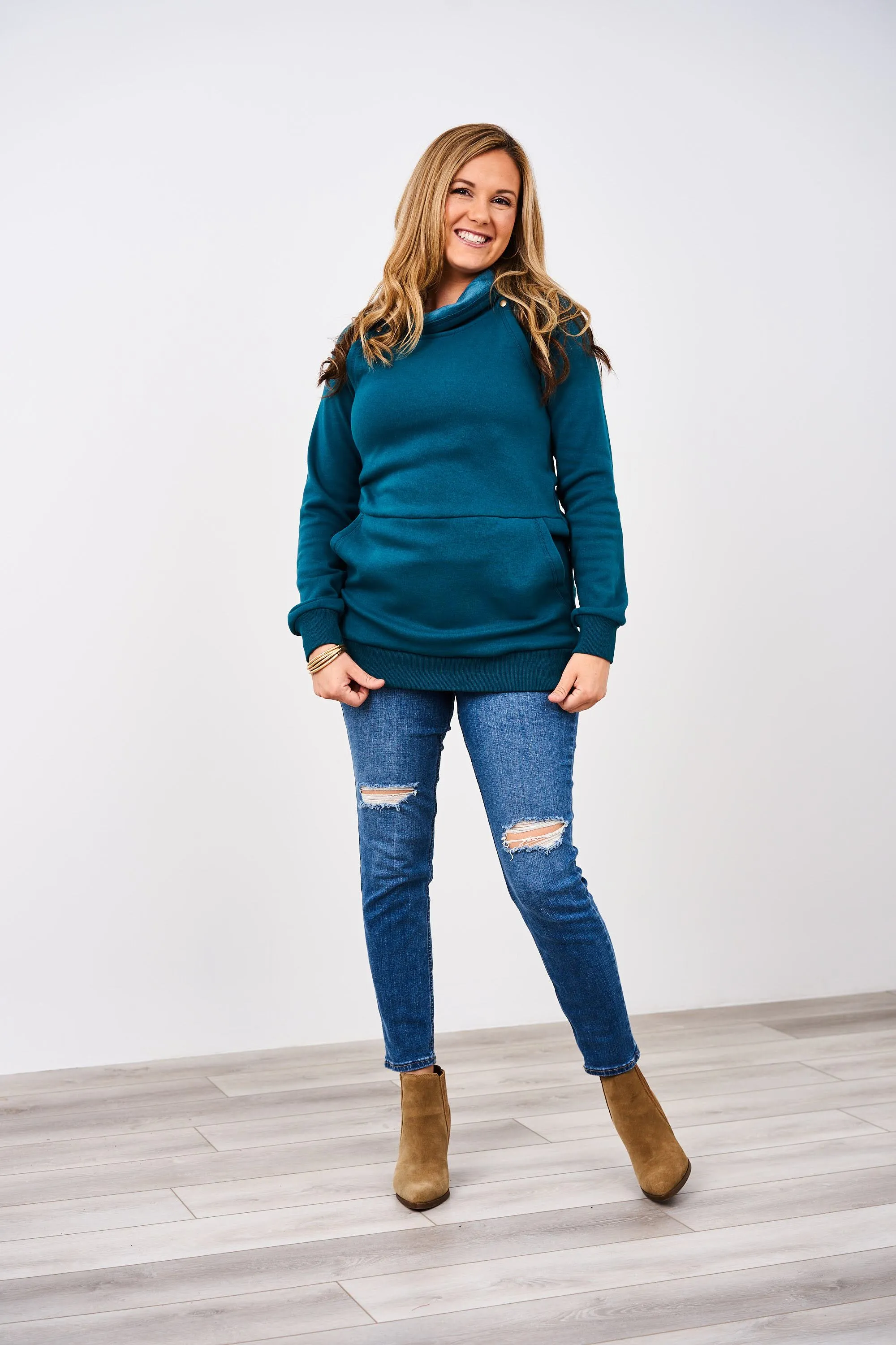 Latched Mama Harbor Snap Nursing Pullover - Final Sale