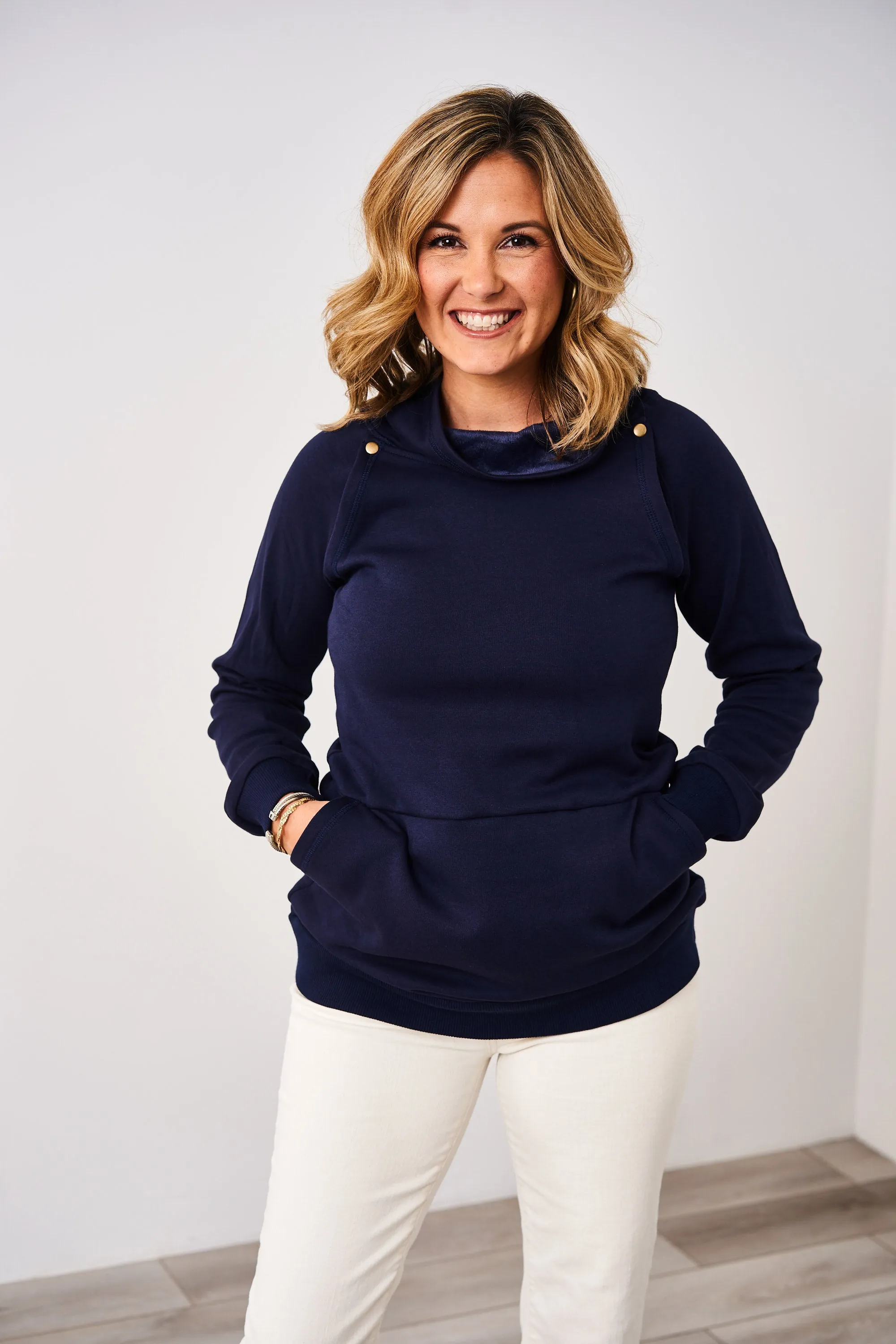 Latched Mama Harbor Snap Nursing Pullover - Final Sale