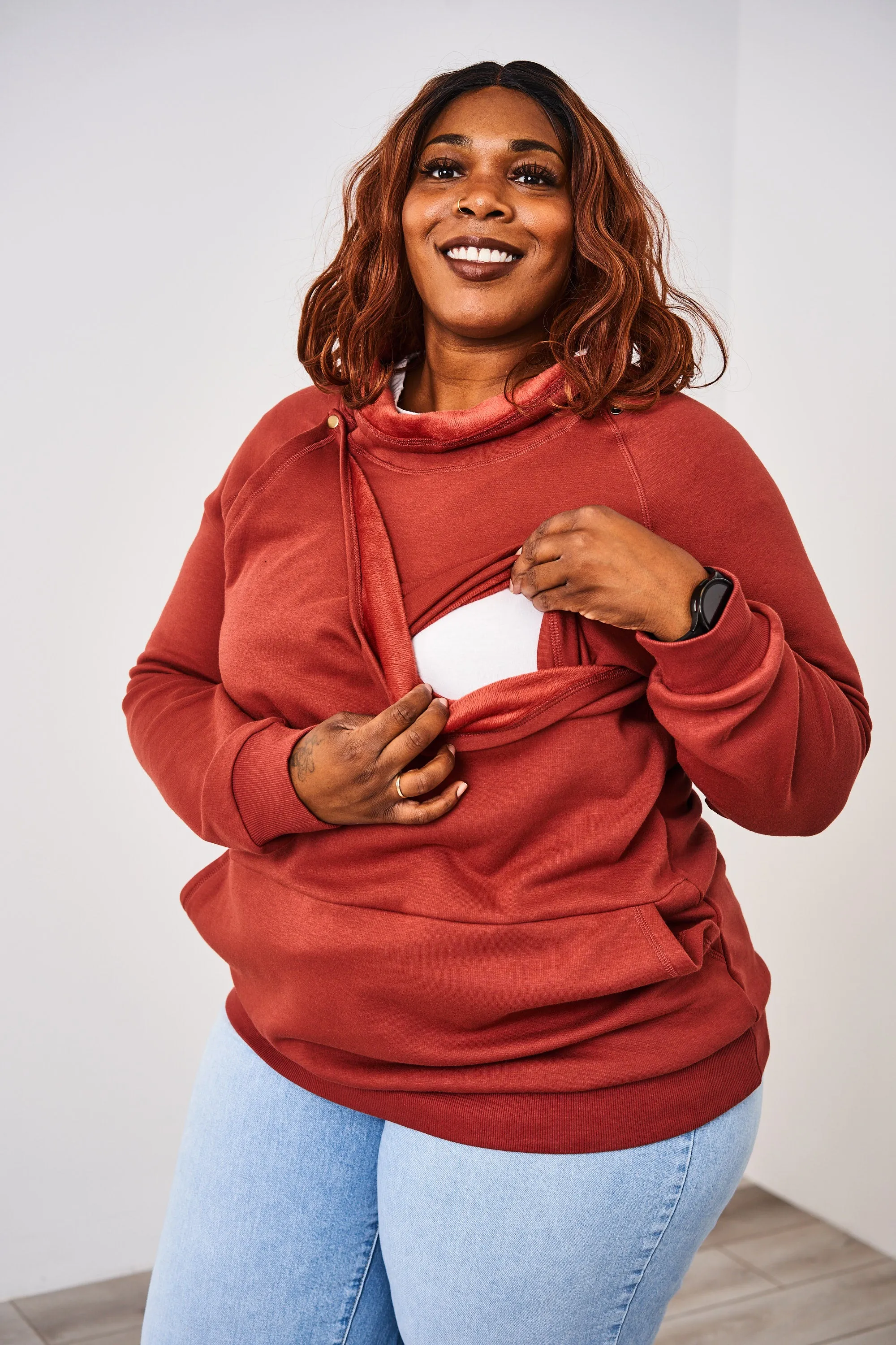 Latched Mama Harbor Snap Nursing Pullover - Final Sale
