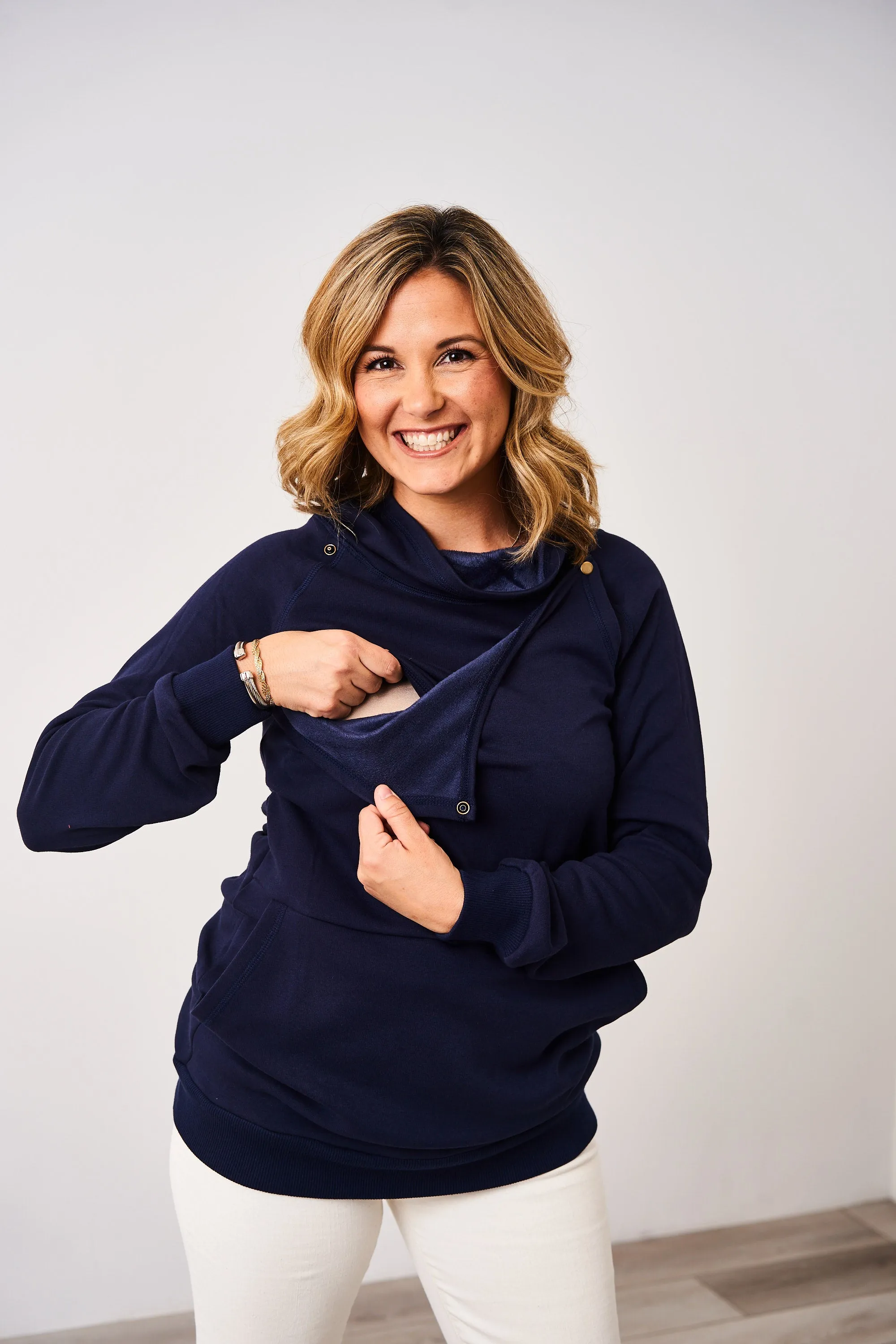Latched Mama Harbor Snap Nursing Pullover - Final Sale