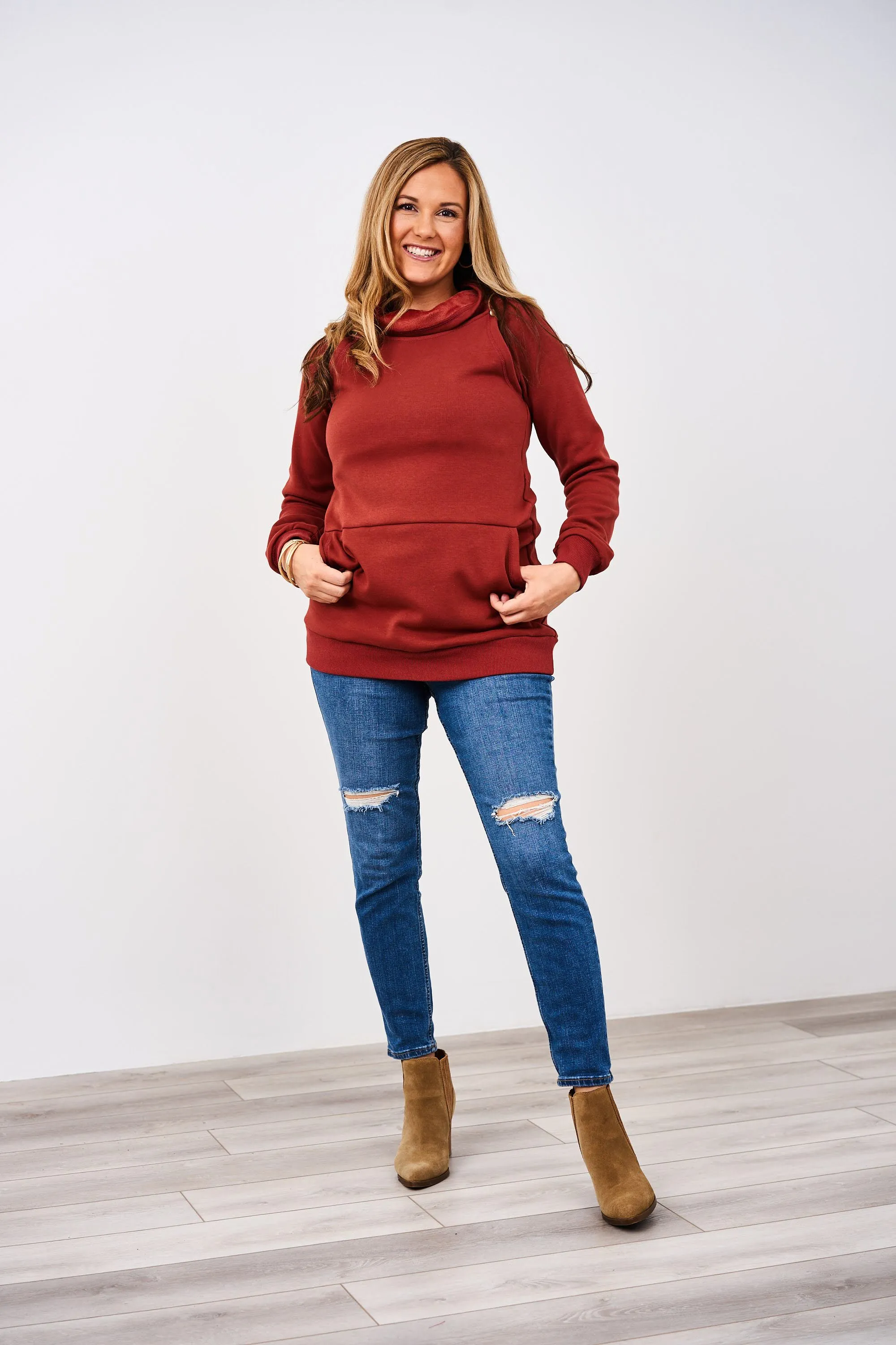 Latched Mama Harbor Snap Nursing Pullover - Final Sale