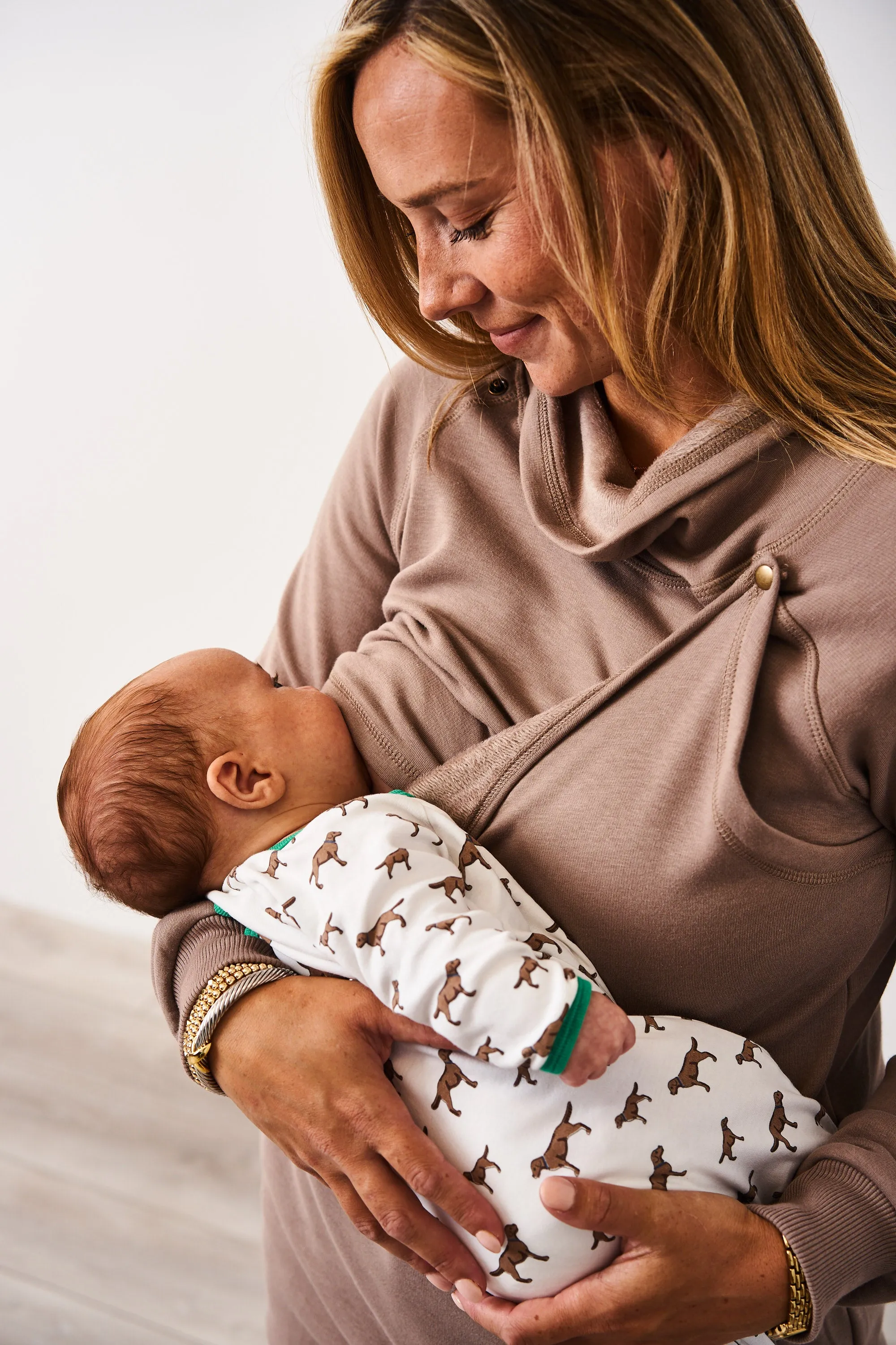 Latched Mama Harbor Snap Nursing Pullover - Final Sale