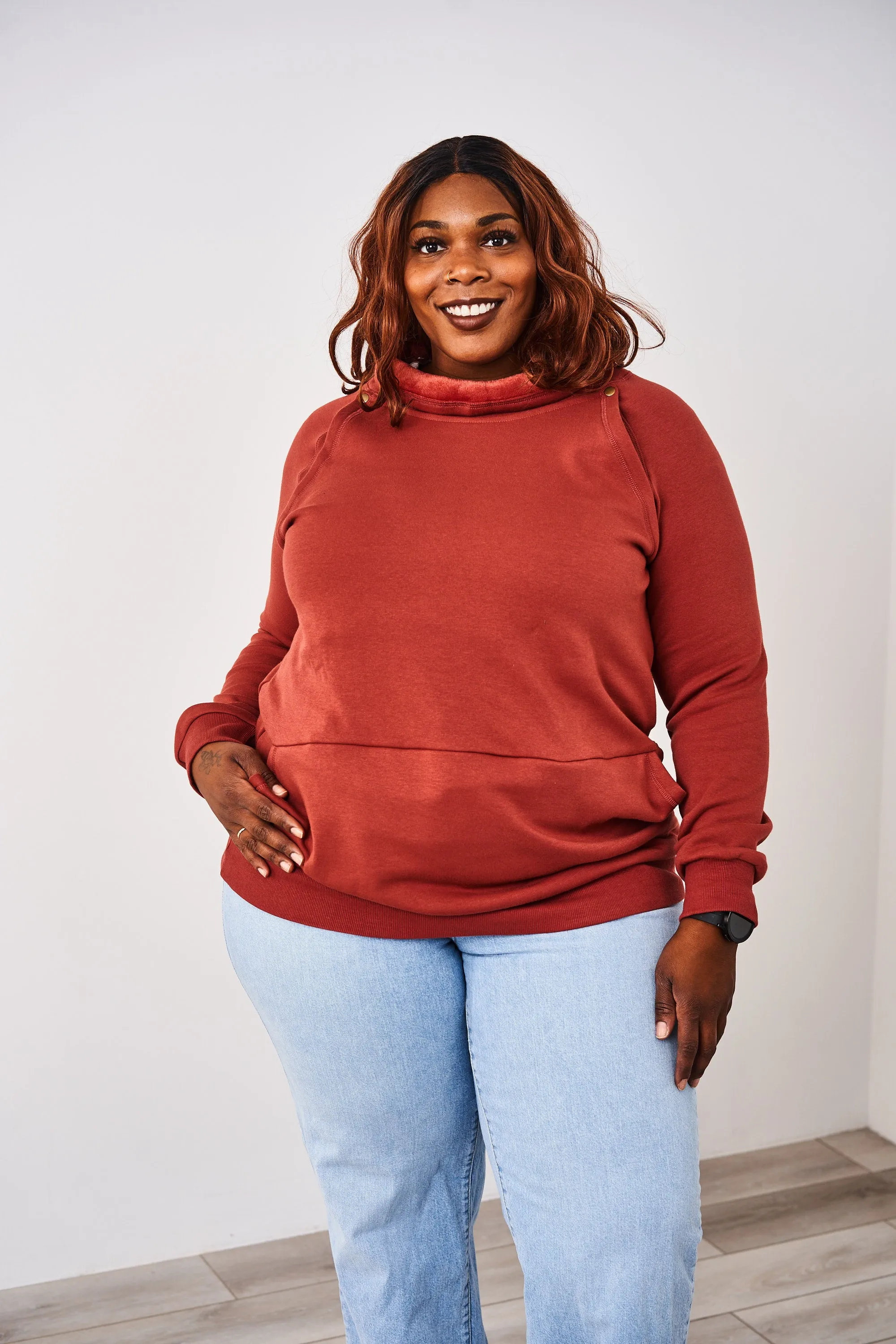 Latched Mama Harbor Snap Nursing Pullover - Final Sale