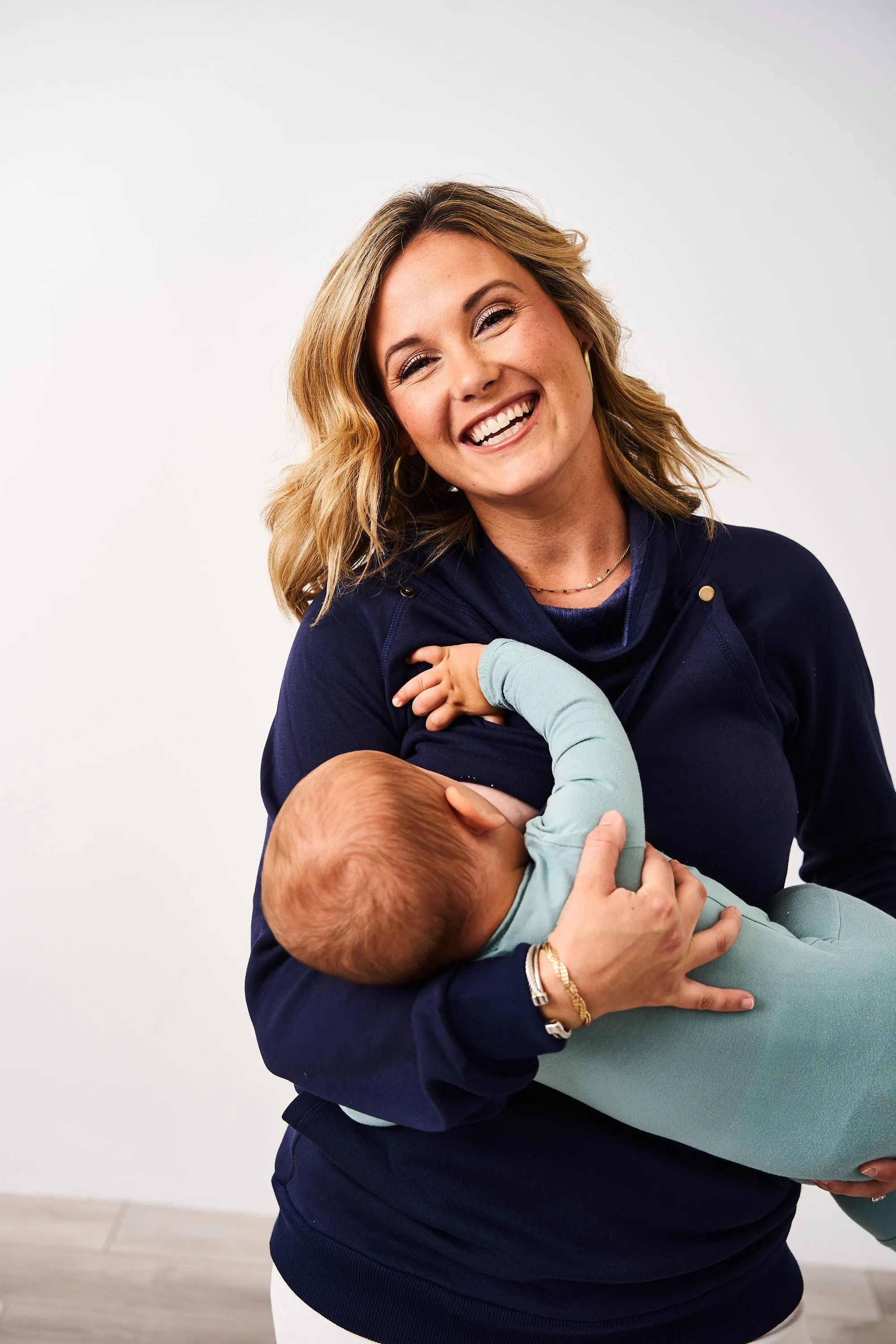 Latched Mama Harbor Snap Nursing Pullover - Final Sale
