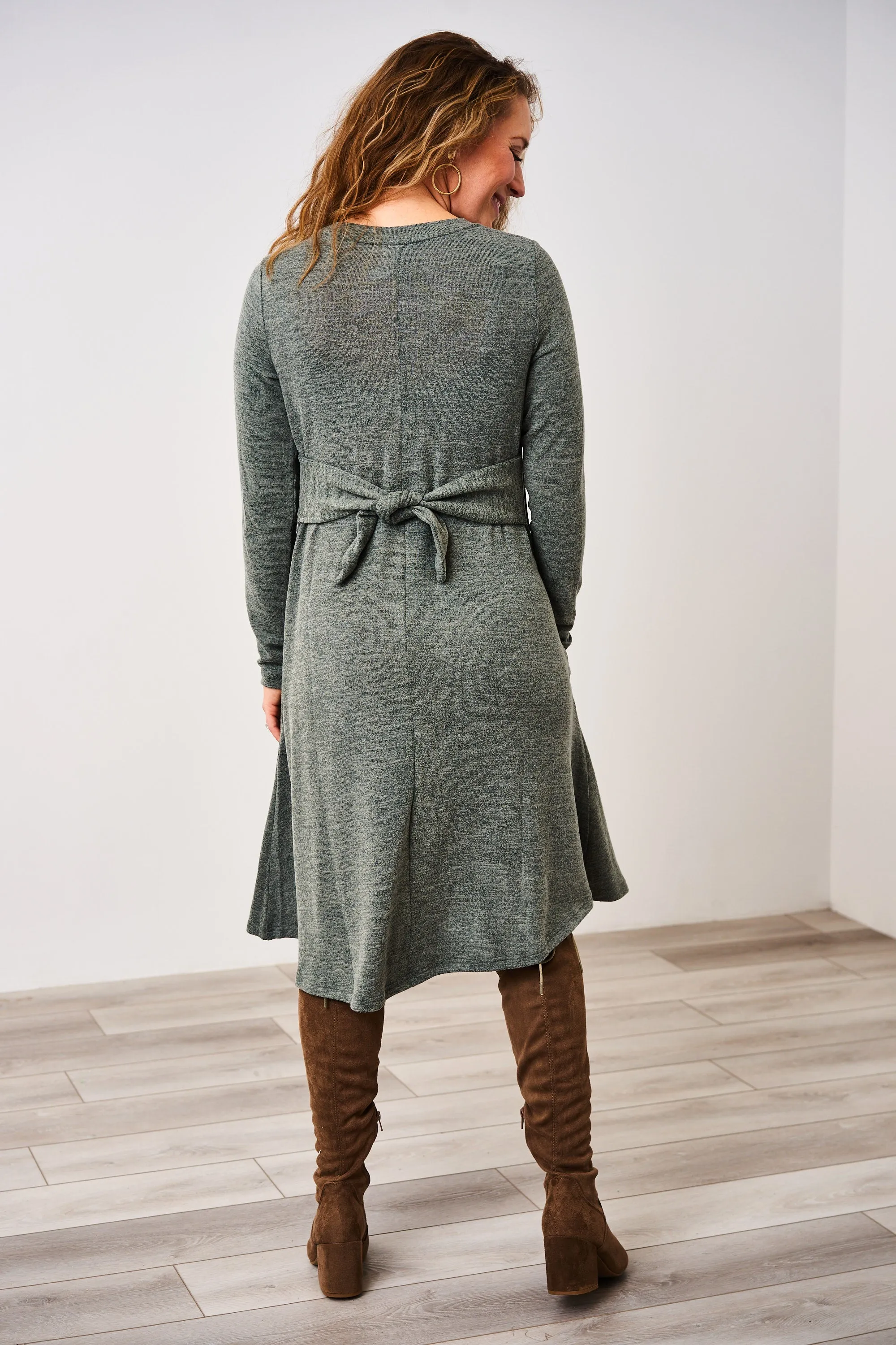 Latched Mama Sweater Nursing Dress - Final Sale