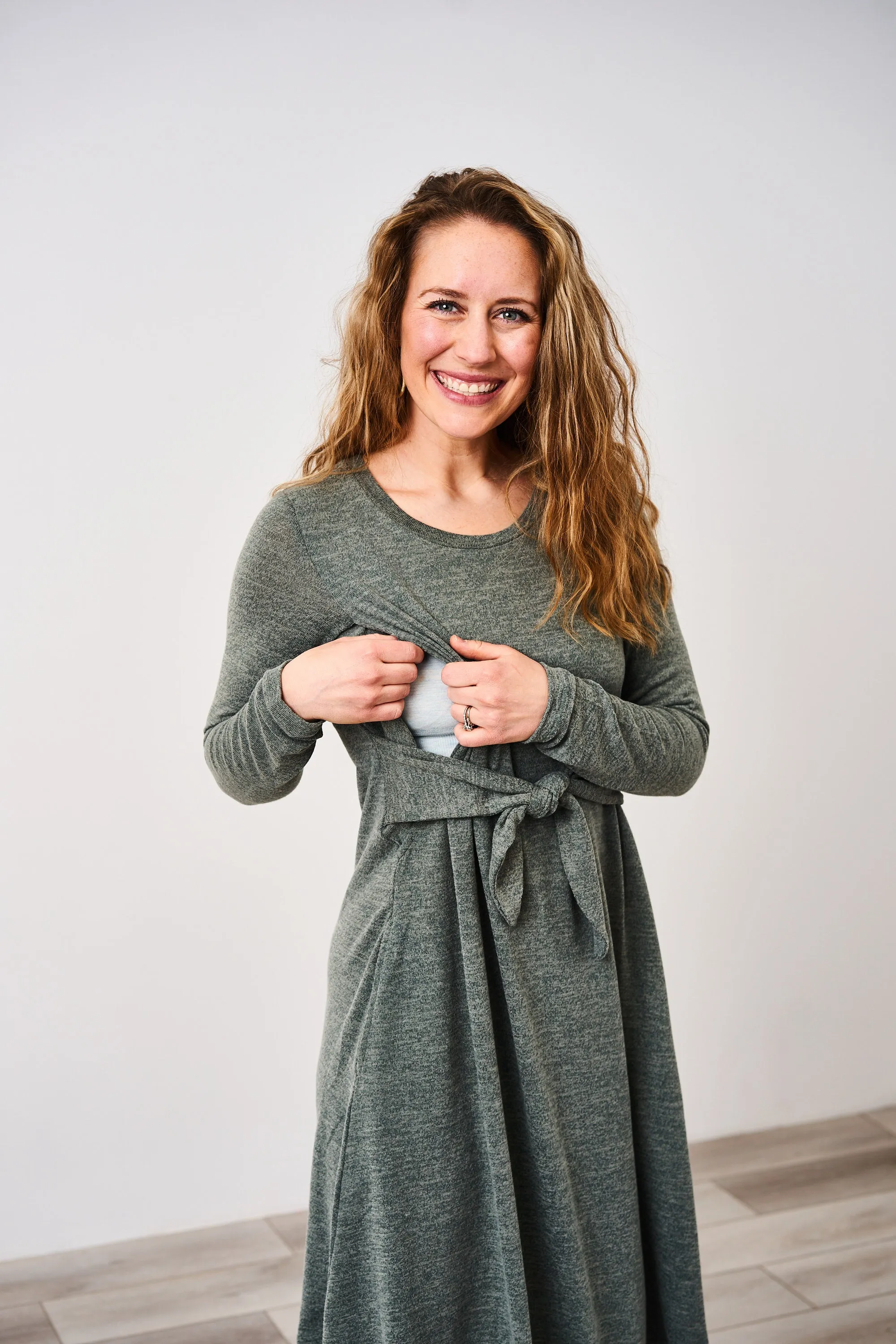 Latched Mama Sweater Nursing Dress - Final Sale
