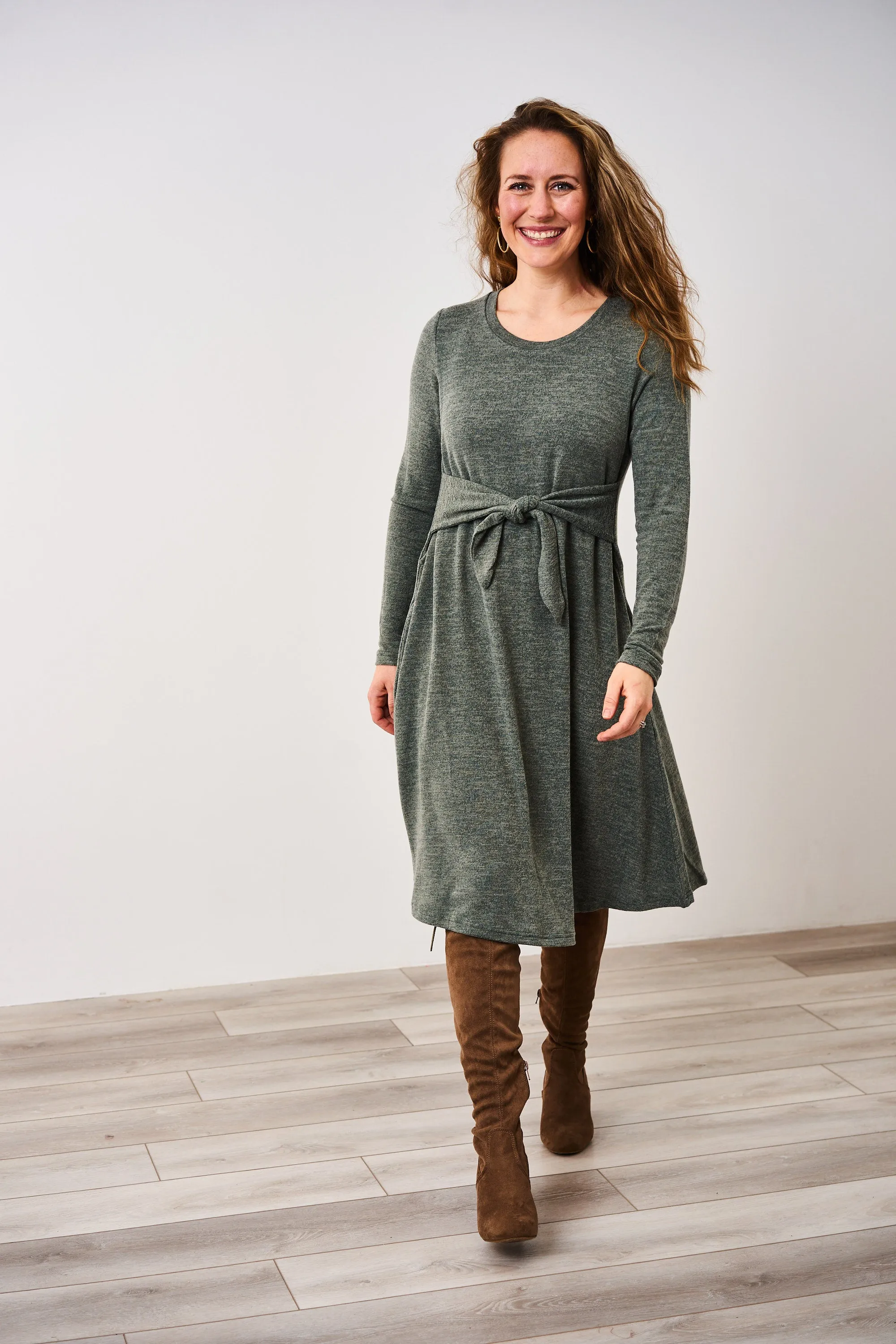 Latched Mama Sweater Nursing Dress - Final Sale