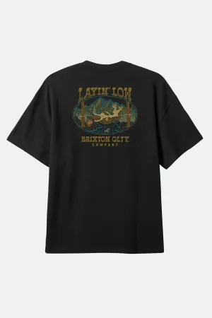 Layin' Low S/S Standard T-Shirt - Black