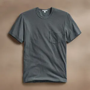Lightweight Jersey Pocket Tee - Asphalt Pigment