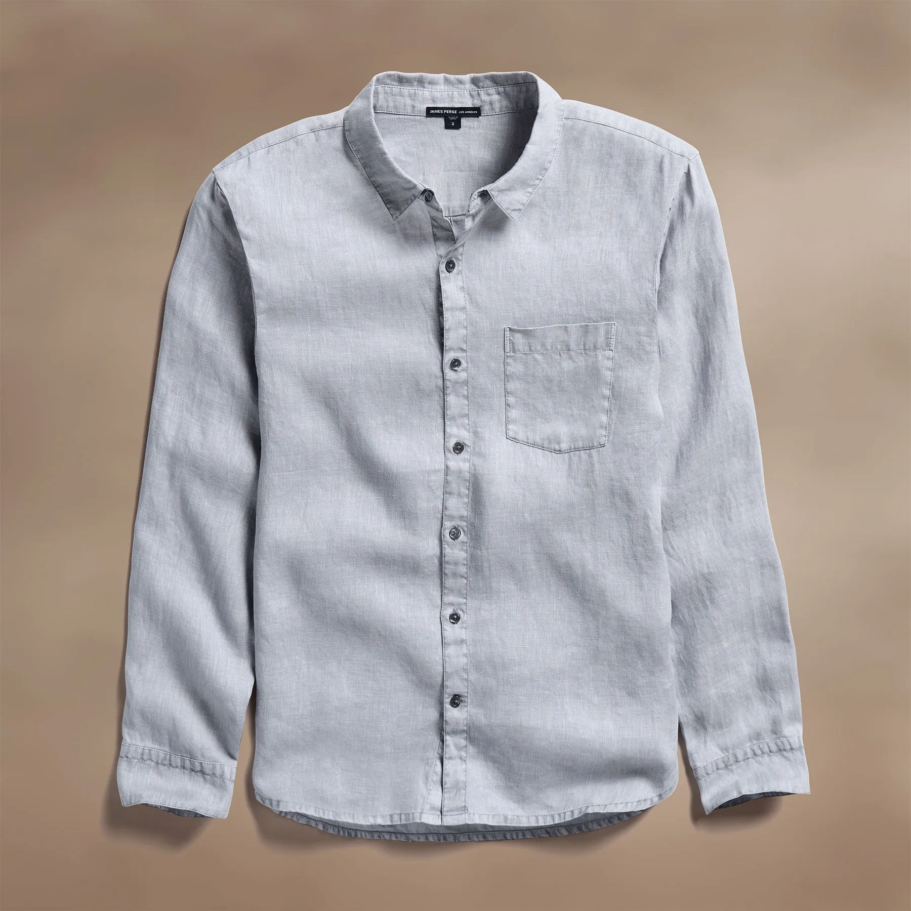 Lightweight Linen Shirt - Grey Sky Pigment