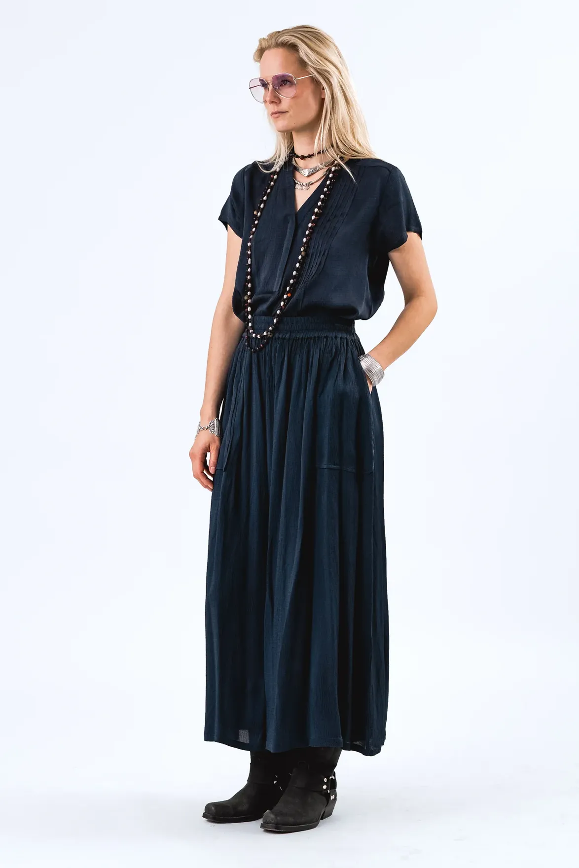 Lolly's Laundry Akane Dark Blue Skirt