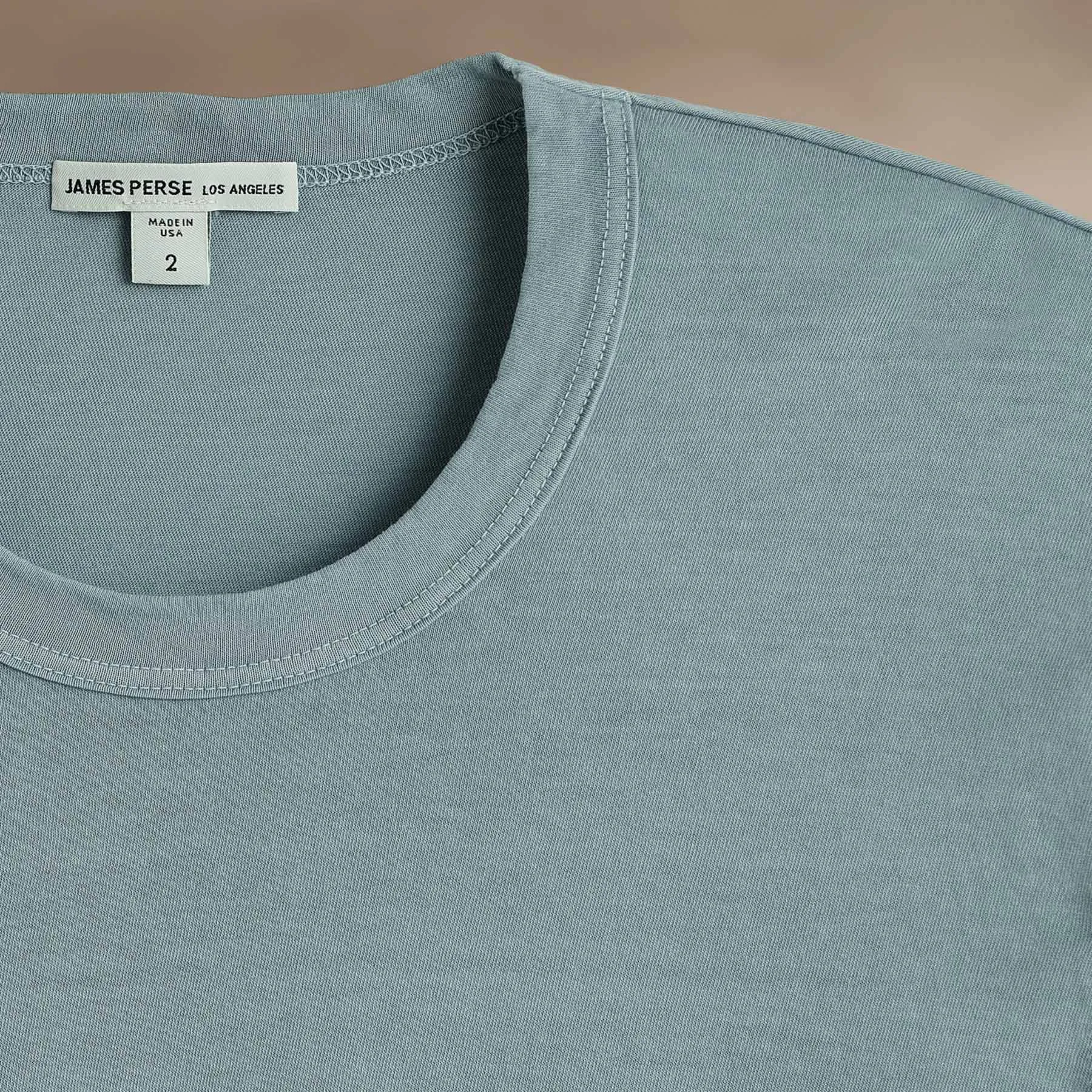 Long Sleeve Crew Neck - Azure Pigment