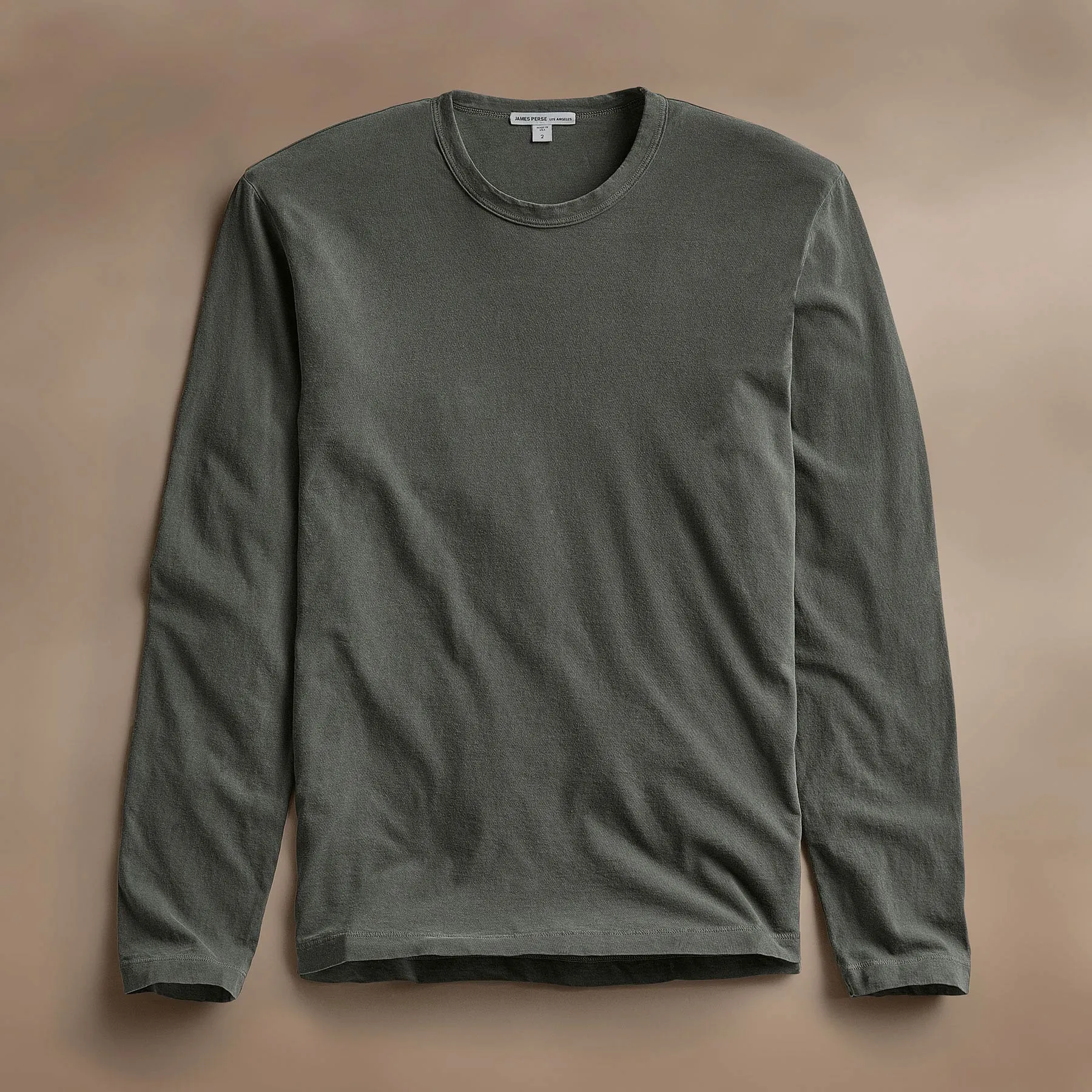 Long Sleeve Crew Neck - Granite Pigment