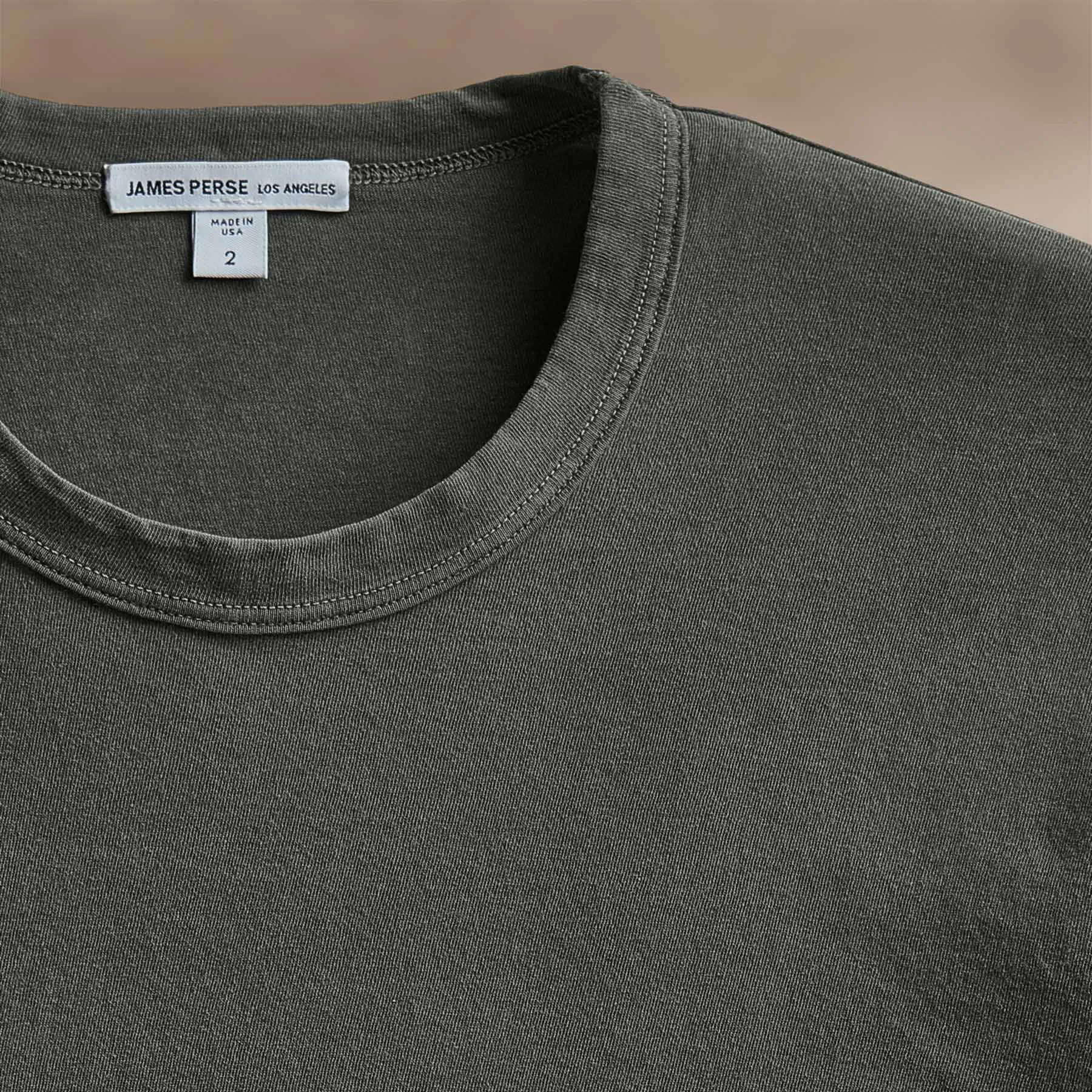 Long Sleeve Crew Neck - Granite Pigment