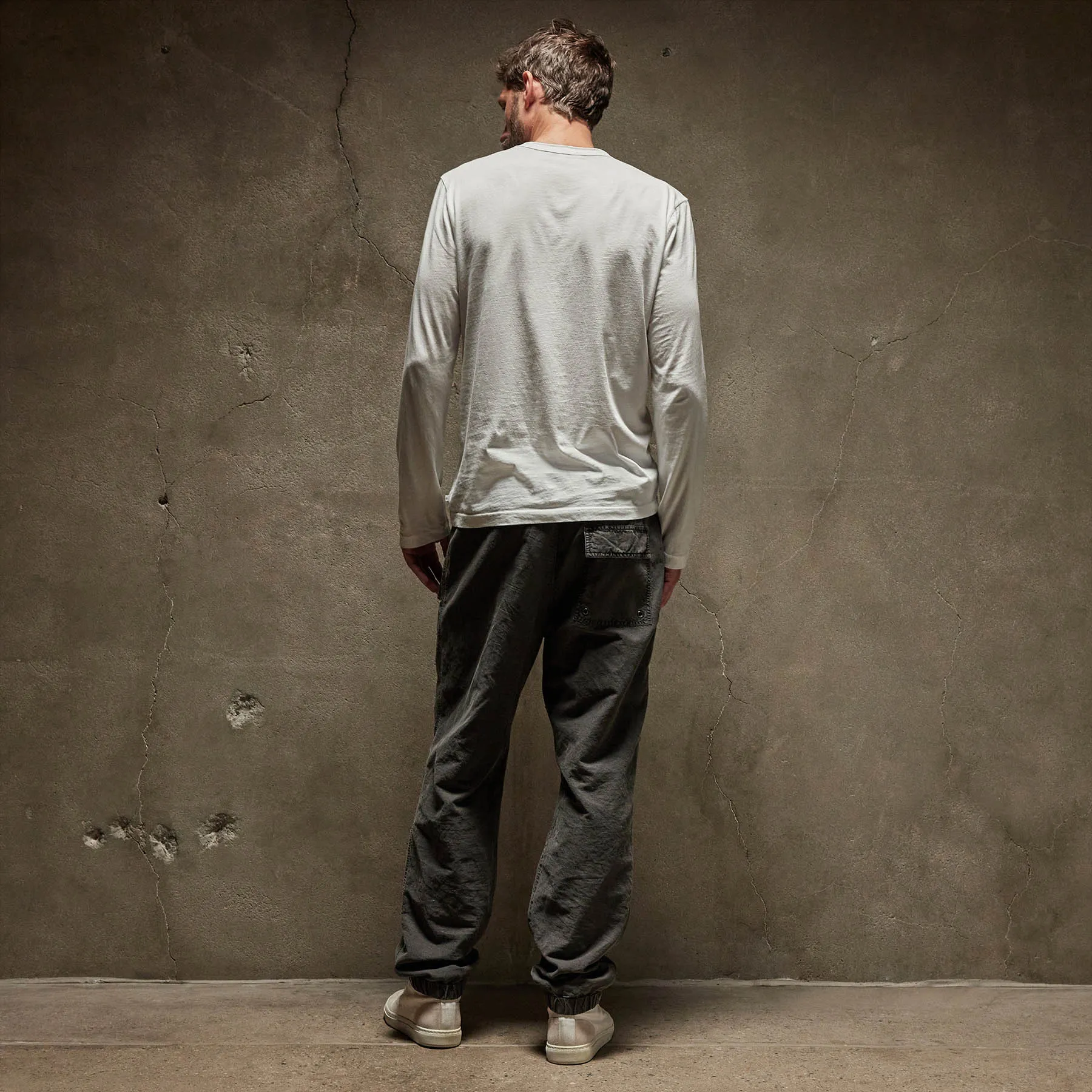 Long Sleeve Crew Neck - White