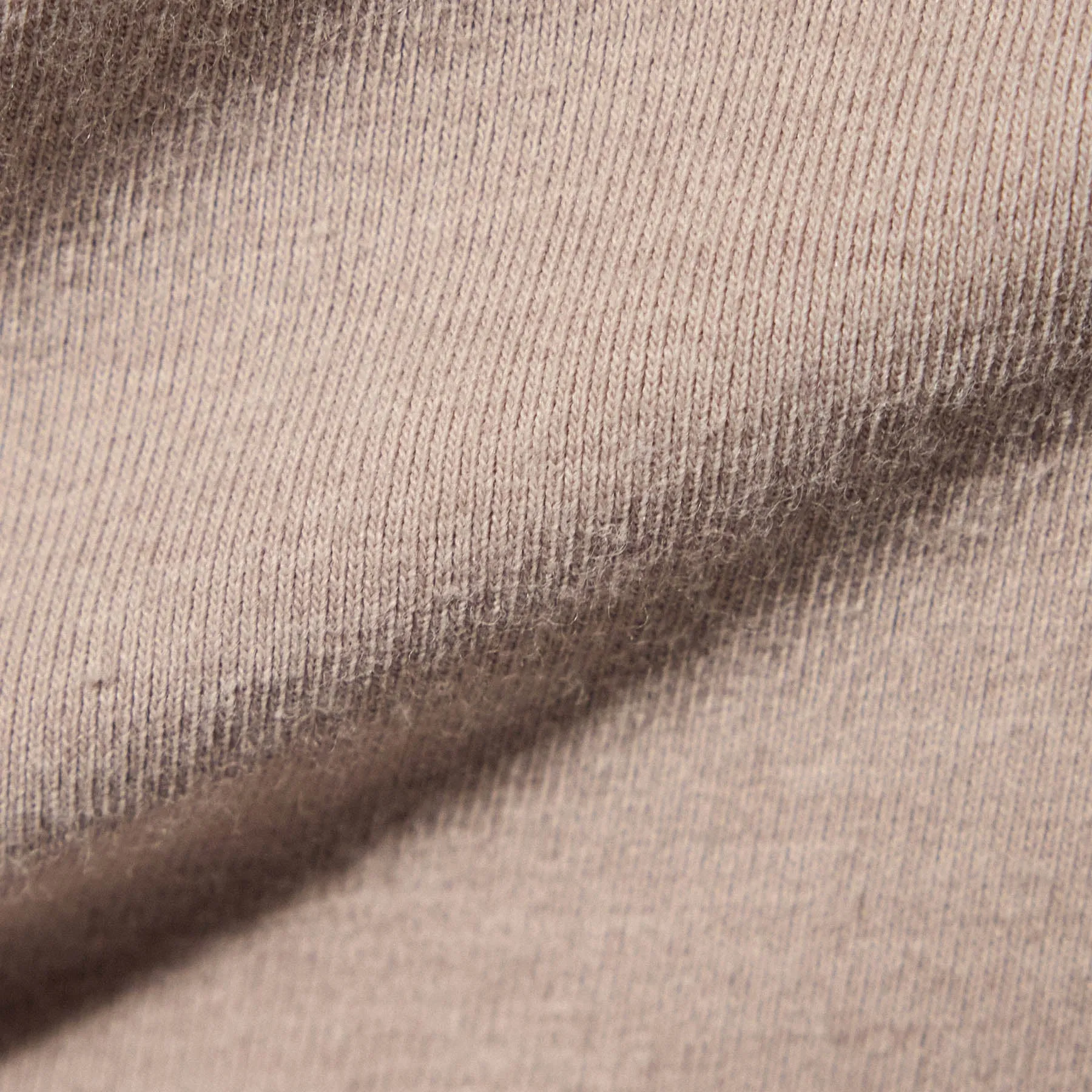 Long Sleeve Cropped Tee - Nude