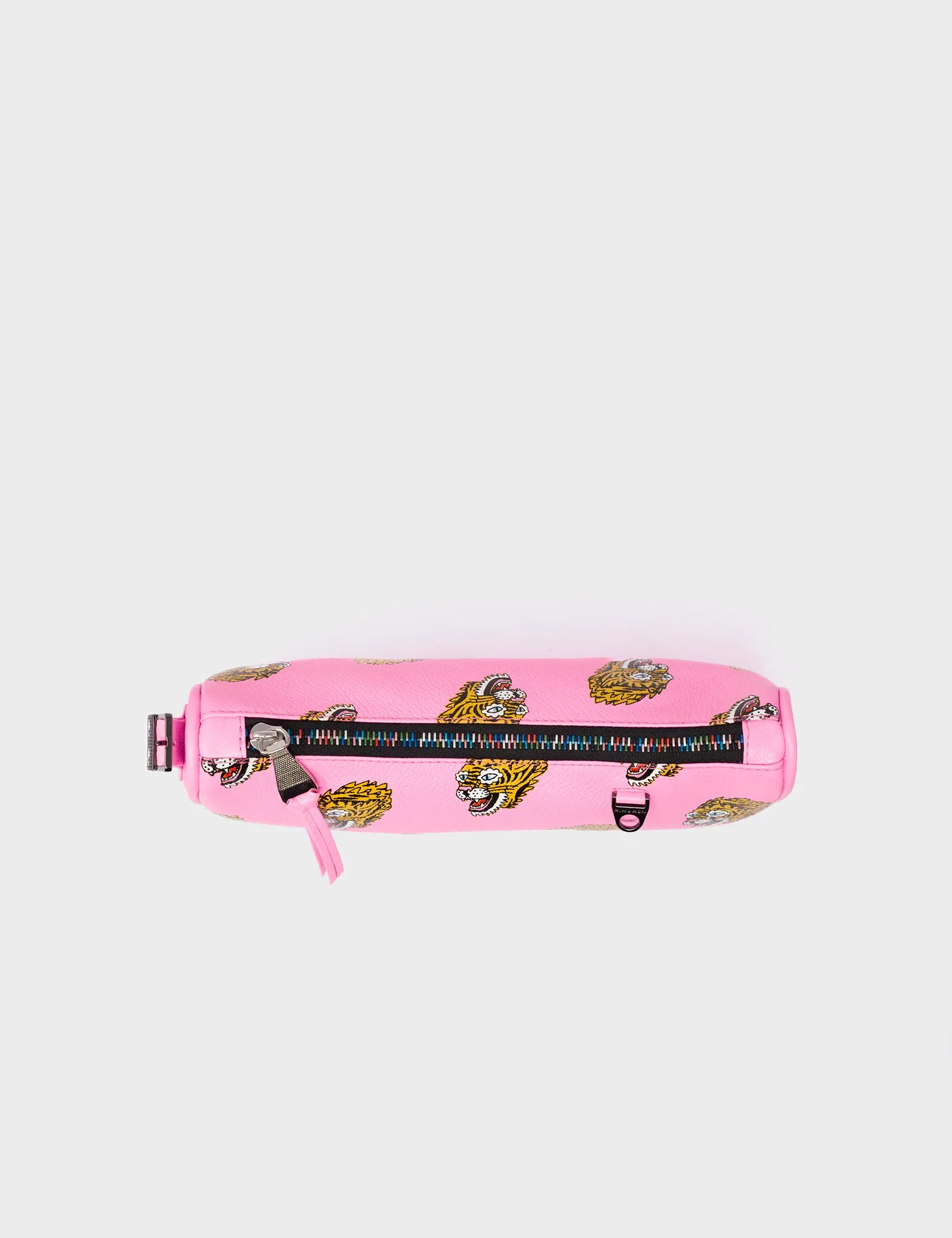 Lucas Hobo Mini Bubblegum Pink Handbag - Blazing Tiger Print