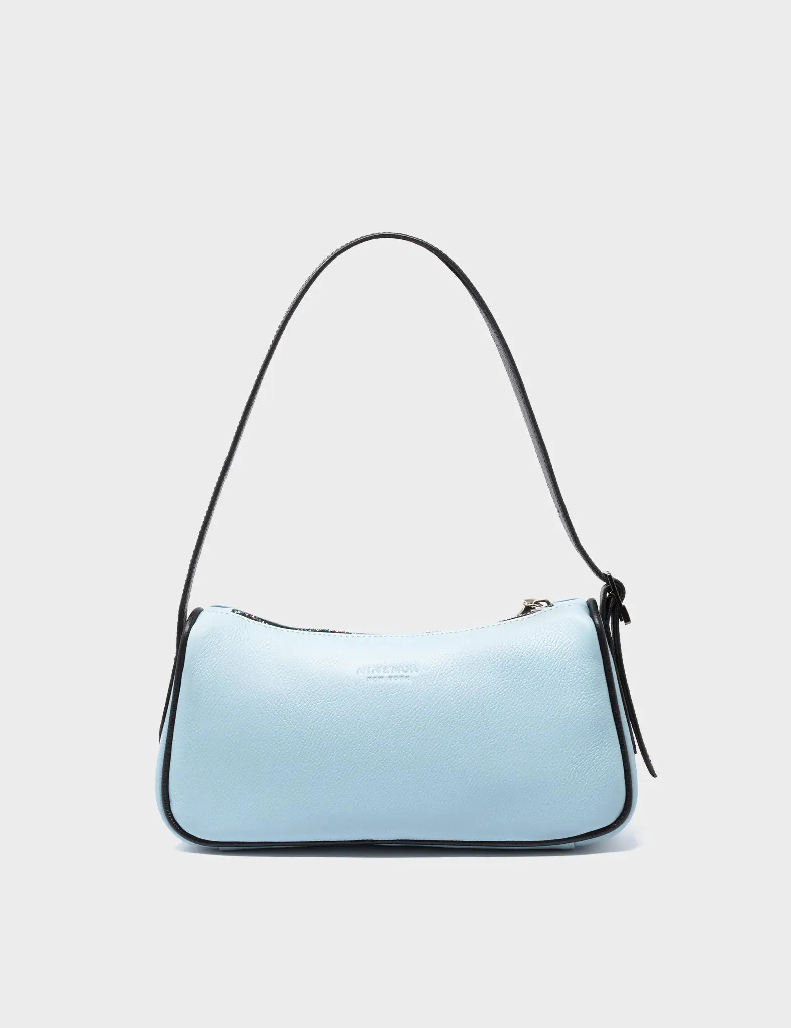 Lucas Hobo Mini Omphalodes Blue Handbag - Happy Tiger Print