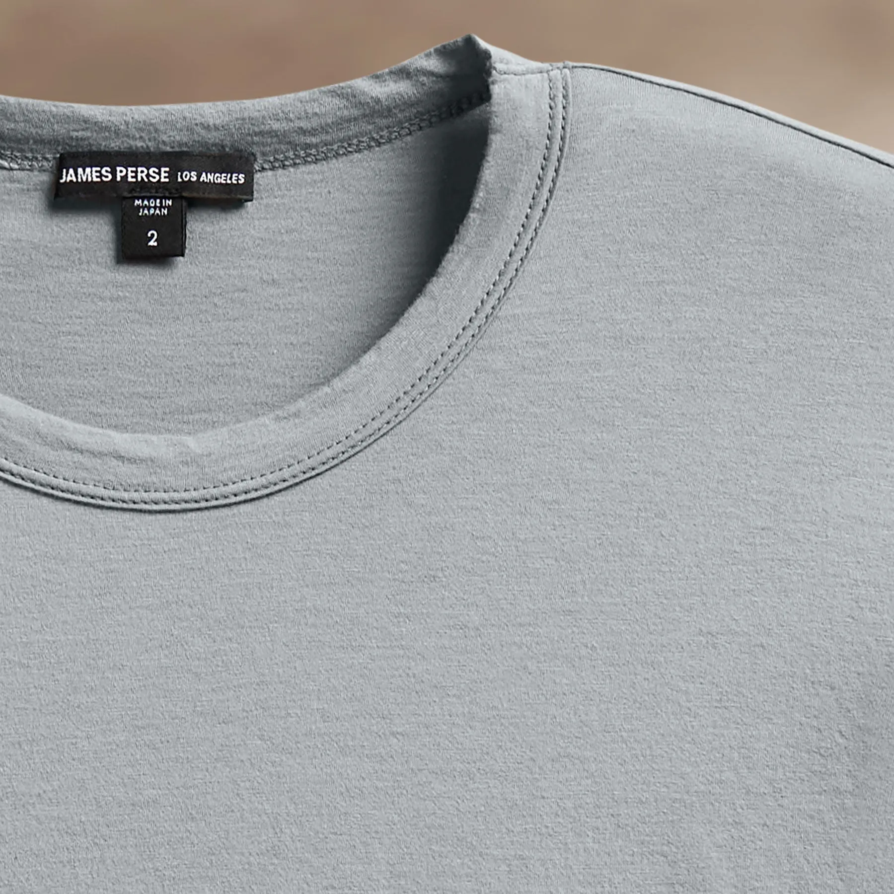 Luxe Lotus Jersey Tee - Grey Sky