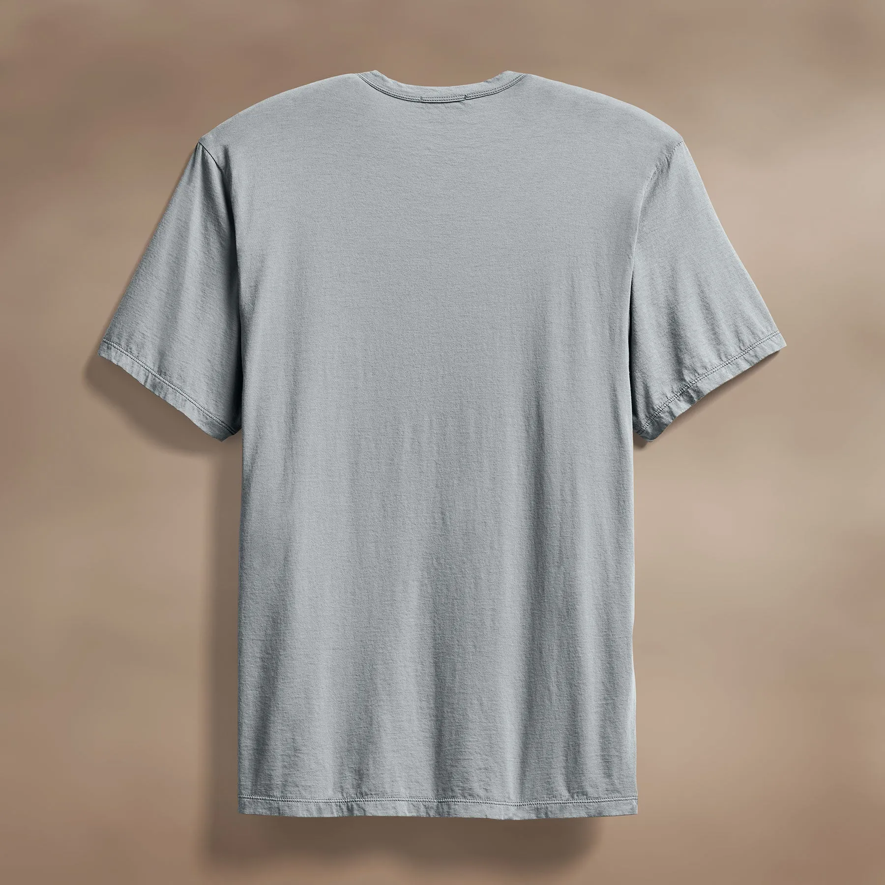 Luxe Lotus Jersey Tee - Grey Sky