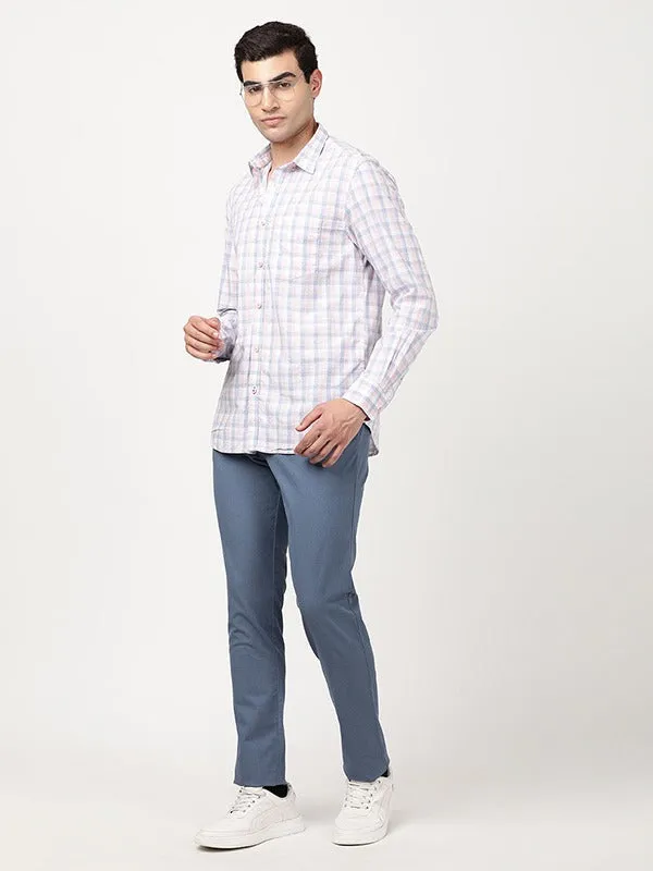 Men Urban Fit Cotton Stretch Trouser