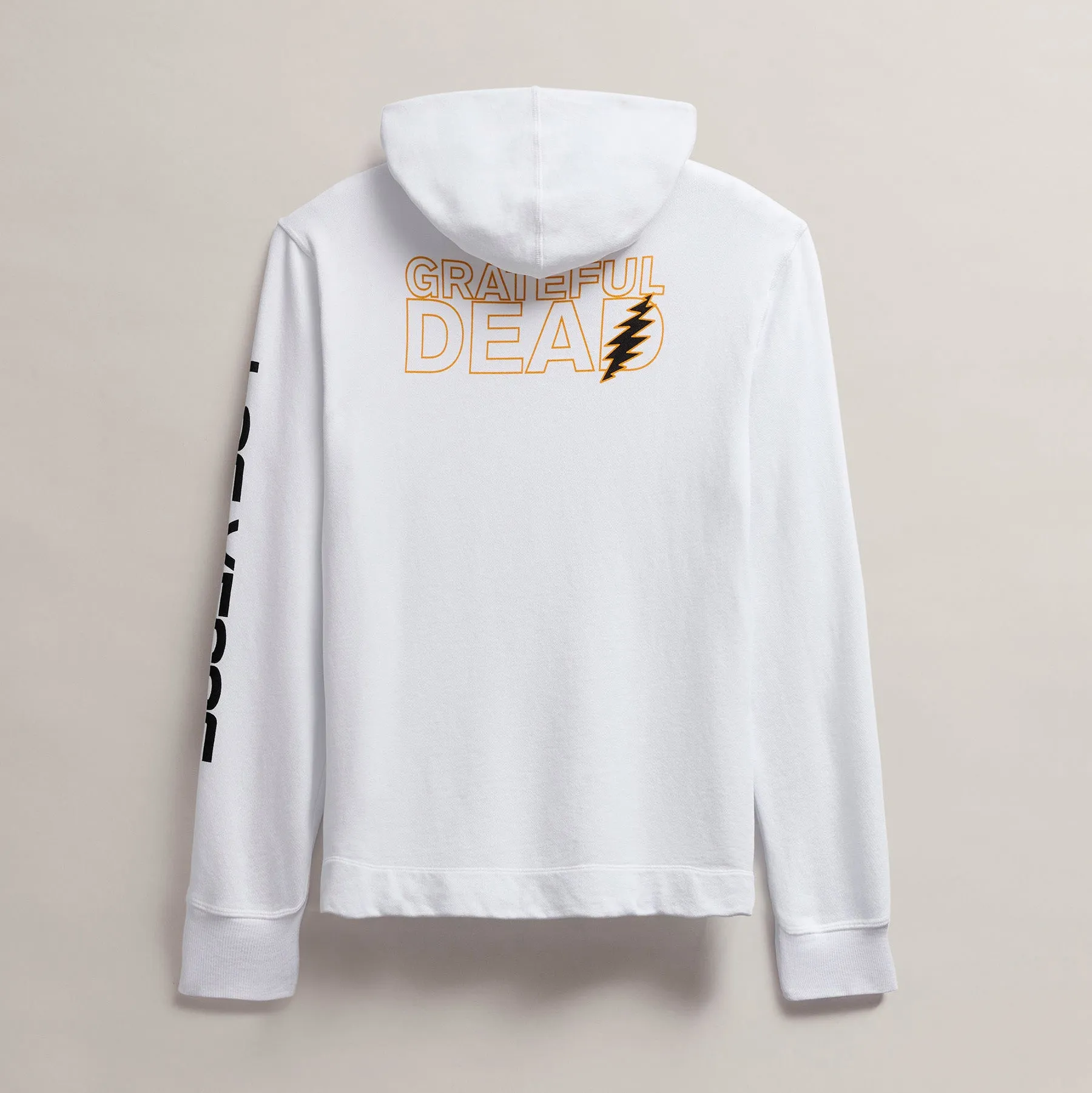 Men's Grateful Dead Skull Hoodie - White/Cadmium