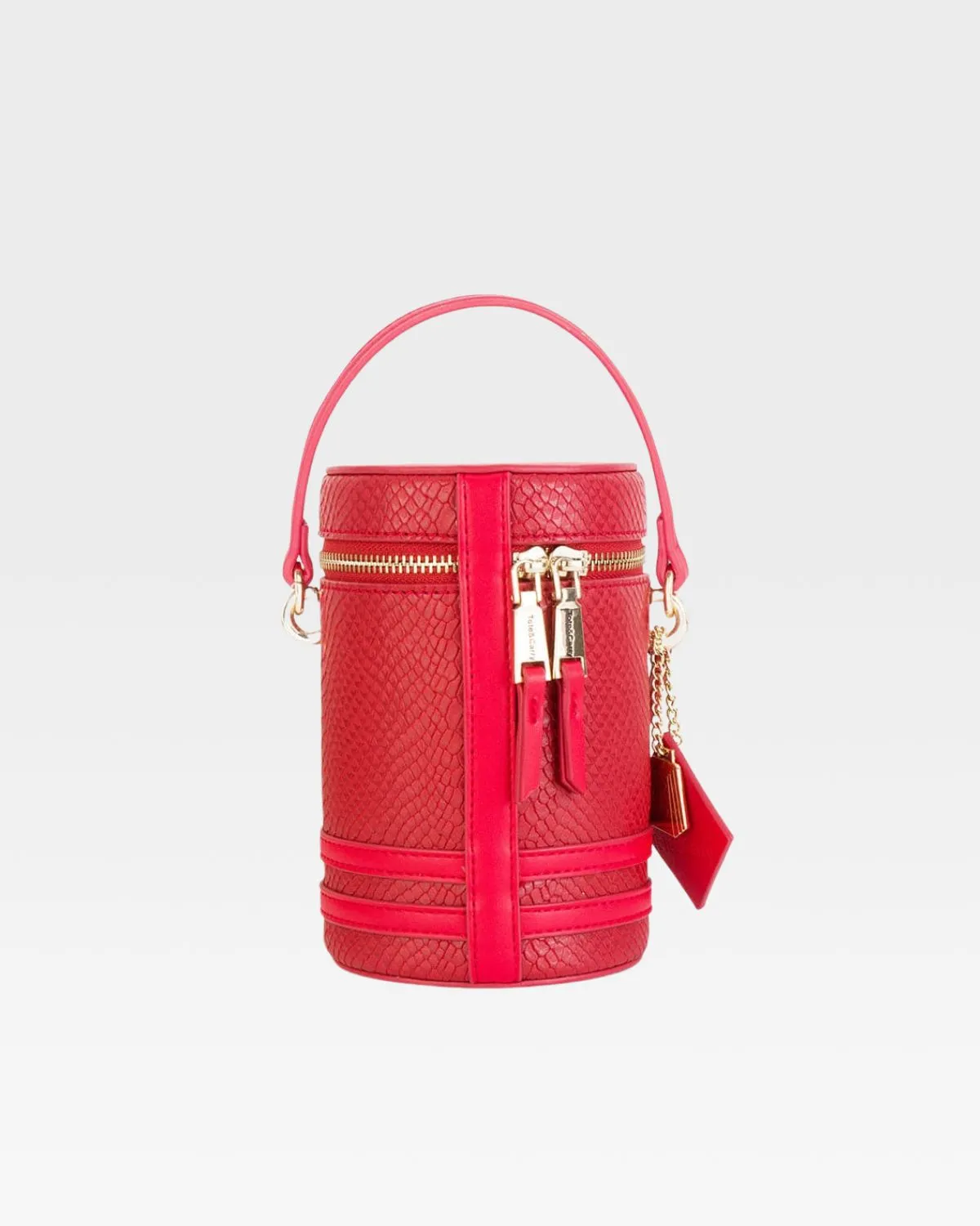 Mini Barrel Purse in Red