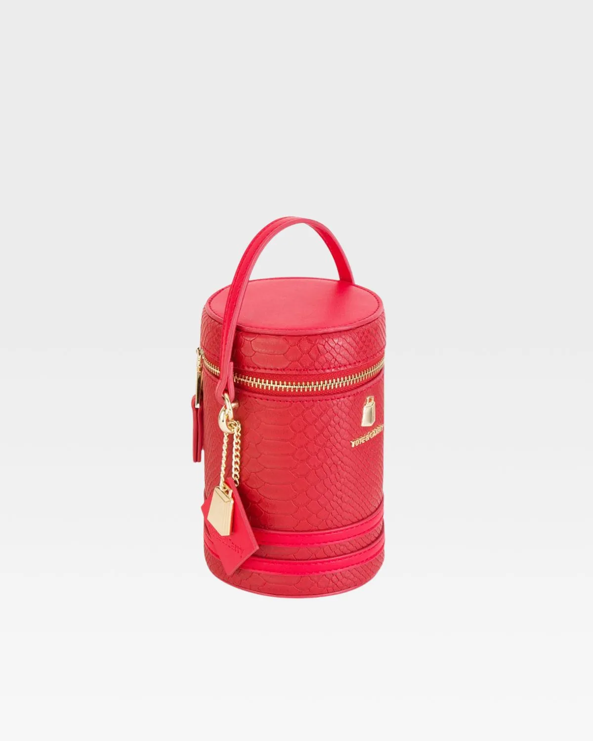 Mini Barrel Purse in Red