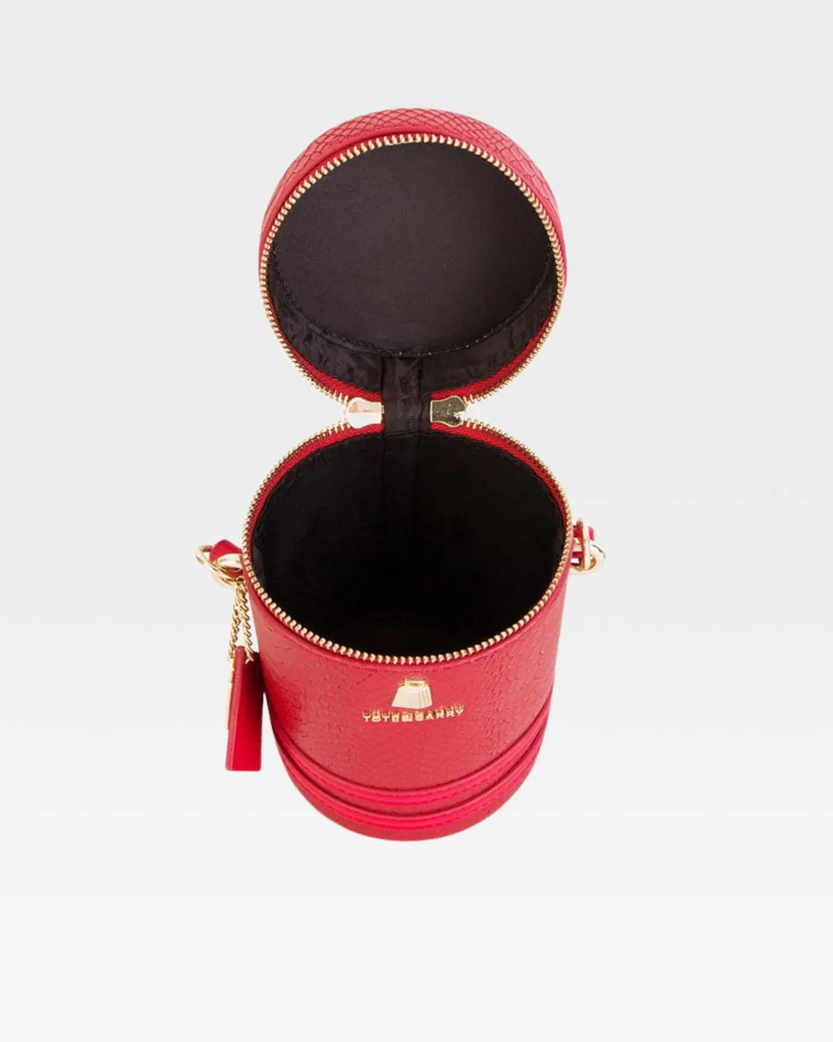 Mini Barrel Purse in Red
