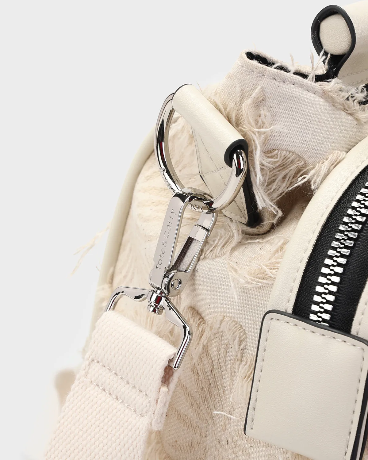 Mummy Duffle Bag in Cream White