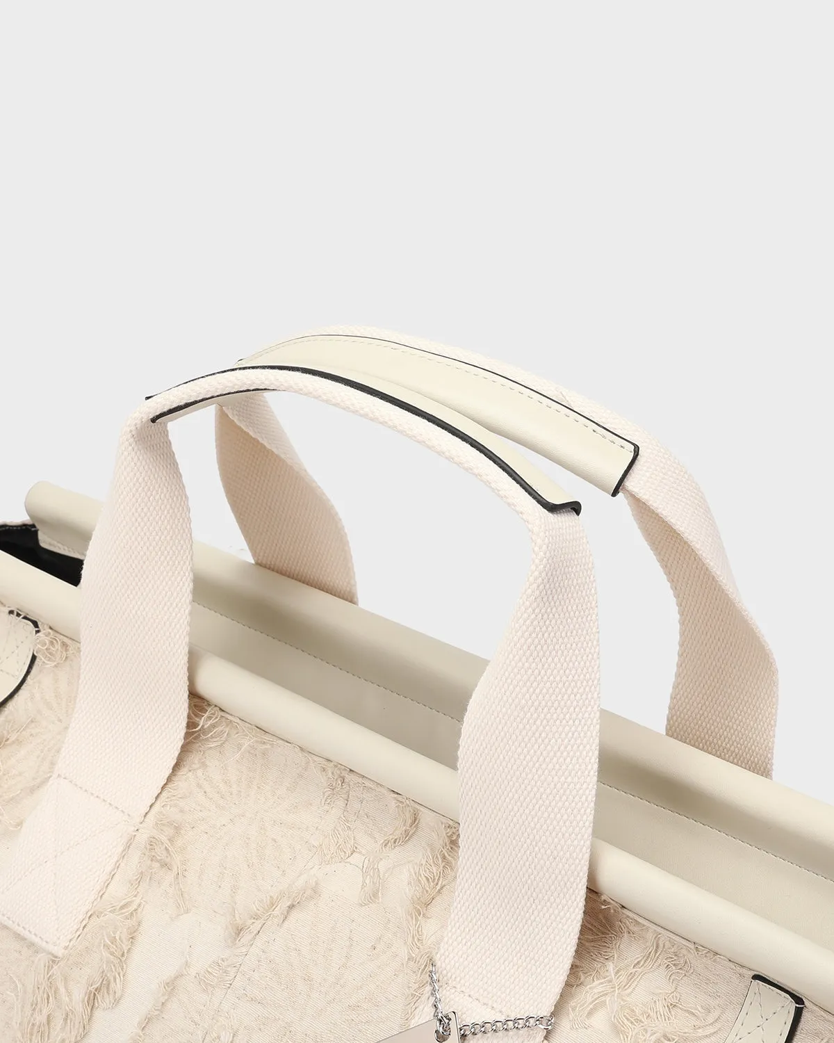 Mummy Duffle Bag in Cream White
