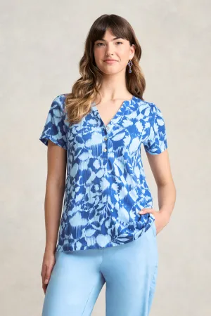 Notch Neck Tee - Seaside Floral